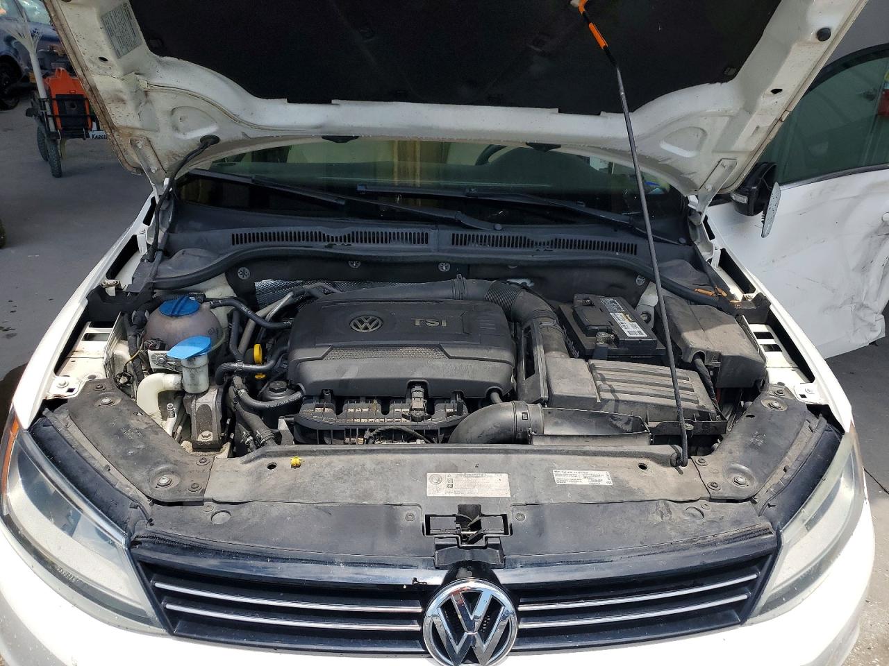 2014 Volkswagen Jetta Se Белый vin: 3VWD07AJ9EM384041