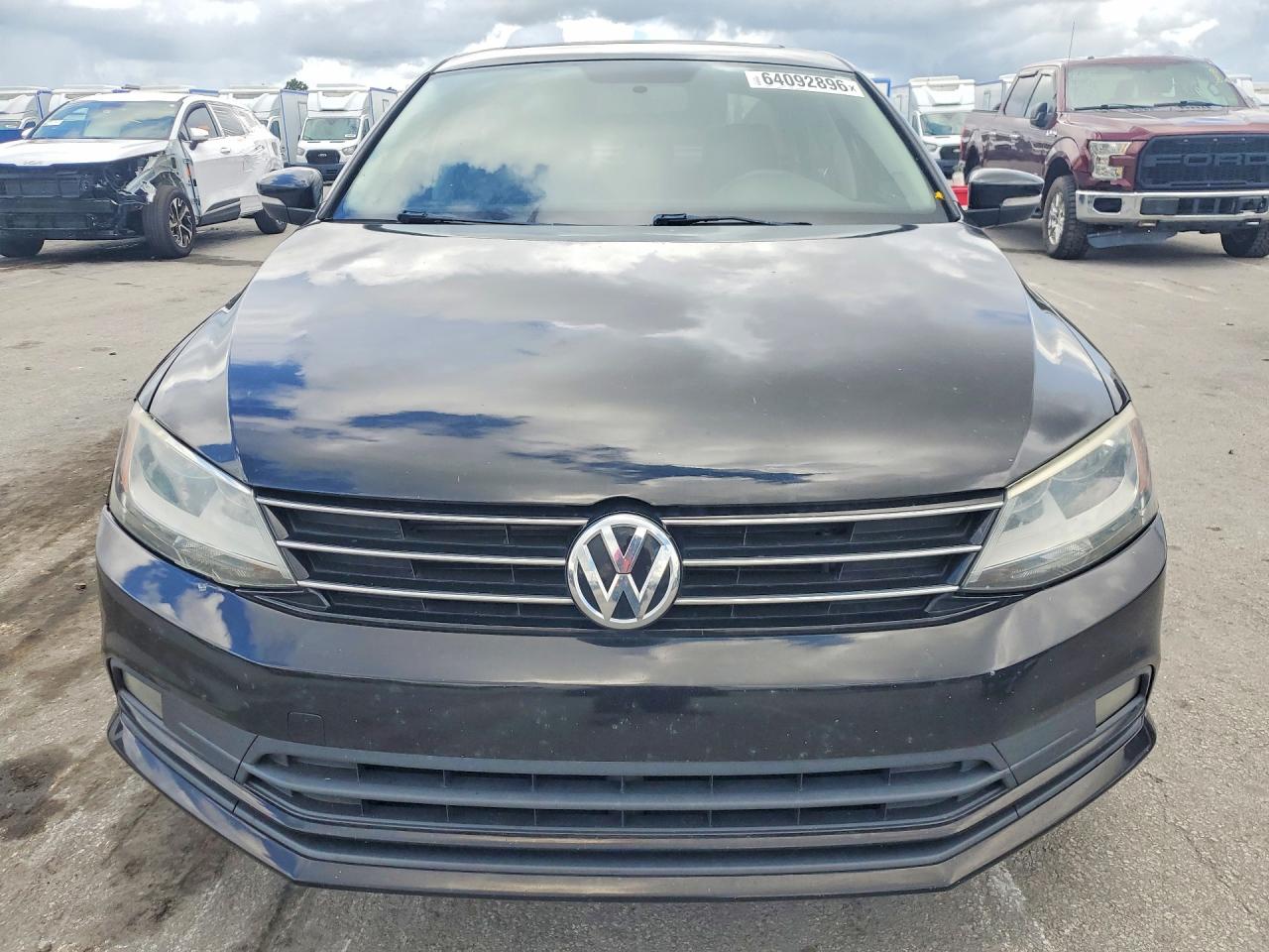 2015 Volkswagen Jetta Se Black vin: 3VWD07AJ9FM248588