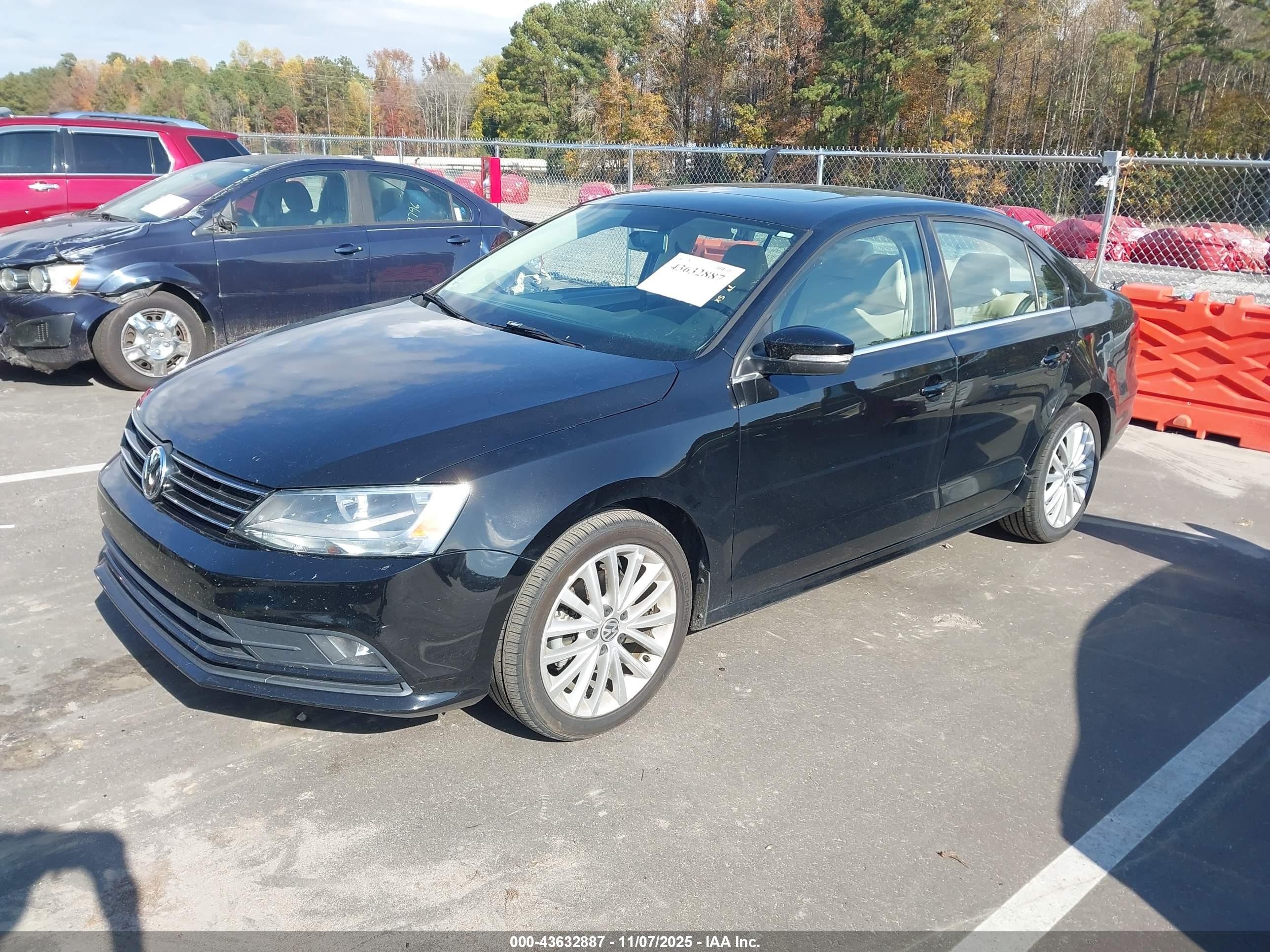 2015 Volkswagen Jetta 1.8t Se Черный vin: 3VWD07AJ9FM253337