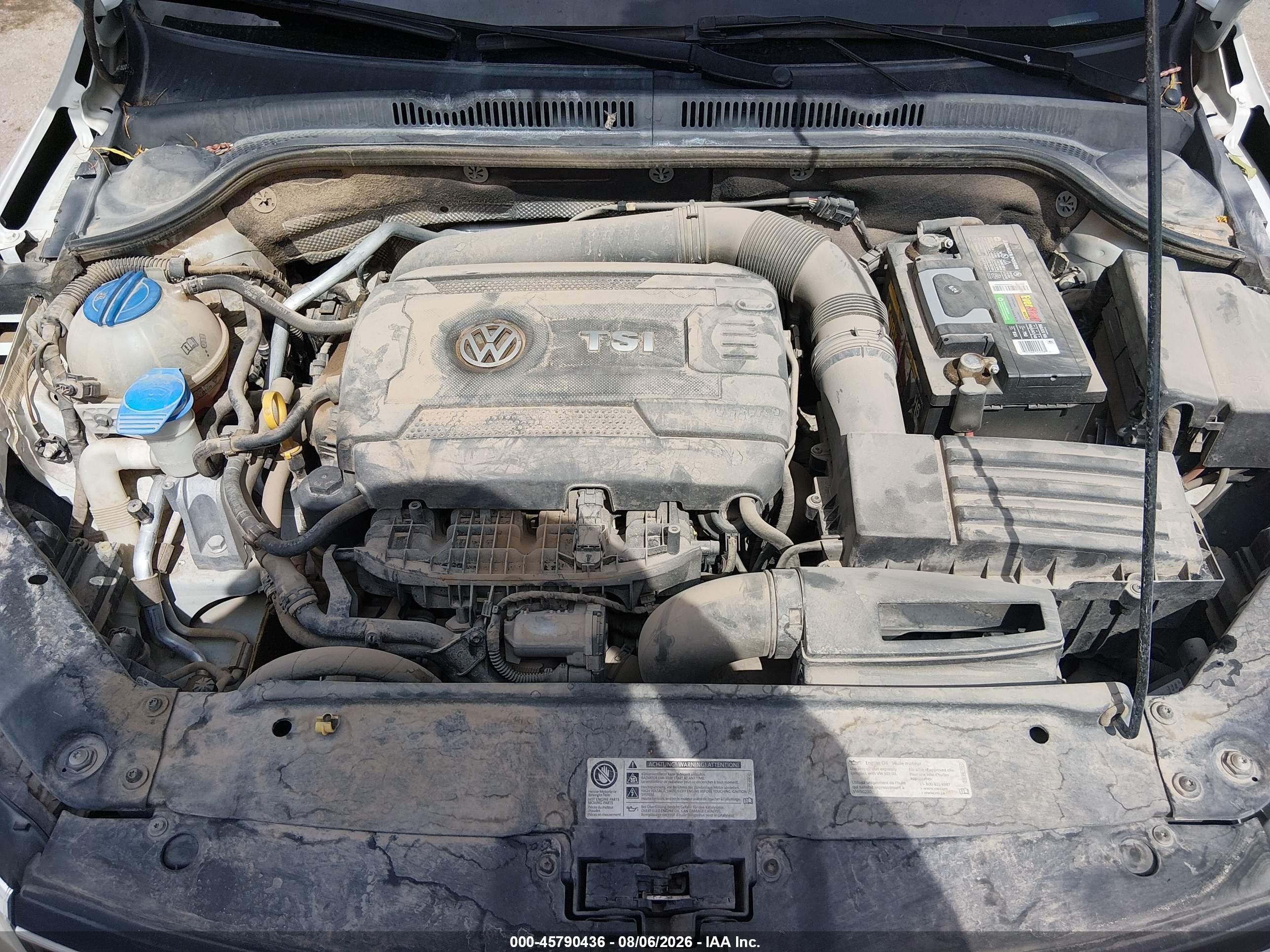 2015 Volkswagen Jetta 1.8t Se White vin: 3VWD07AJ9FM274513