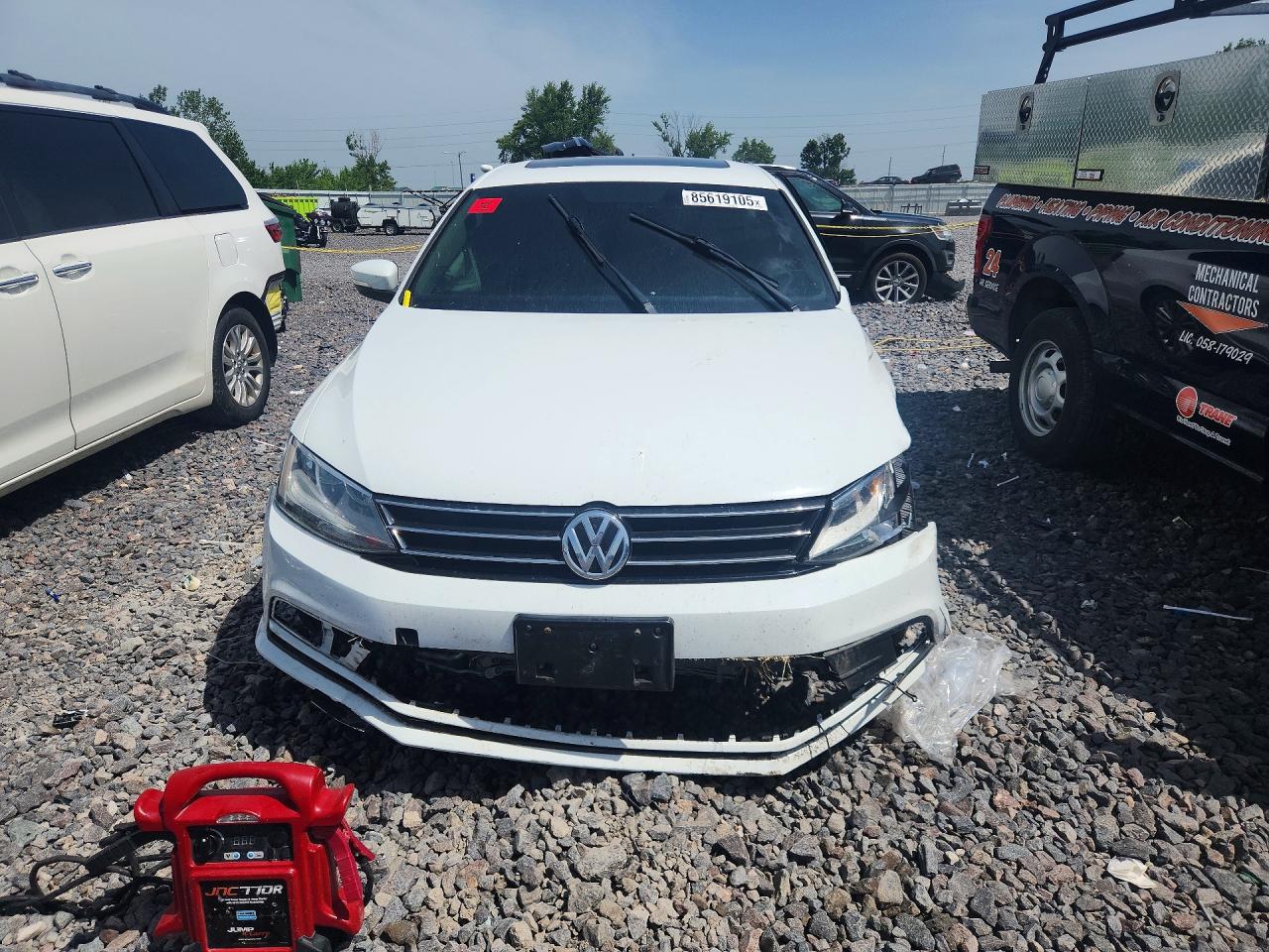 2015 Volkswagen Jetta Se White vin: 3VWD07AJ9FM292316
