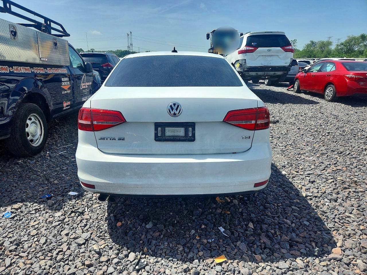 2015 Volkswagen Jetta Se White vin: 3VWD07AJ9FM292316