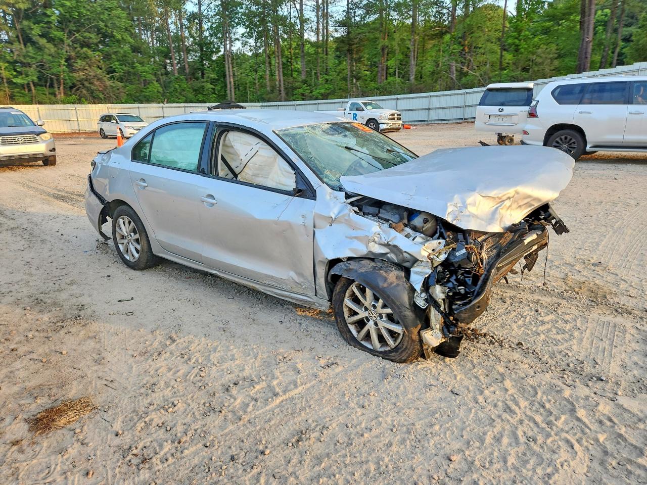 2015 Volkswagen Jetta Se Silver vin: 3VWD07AJ9FM353728