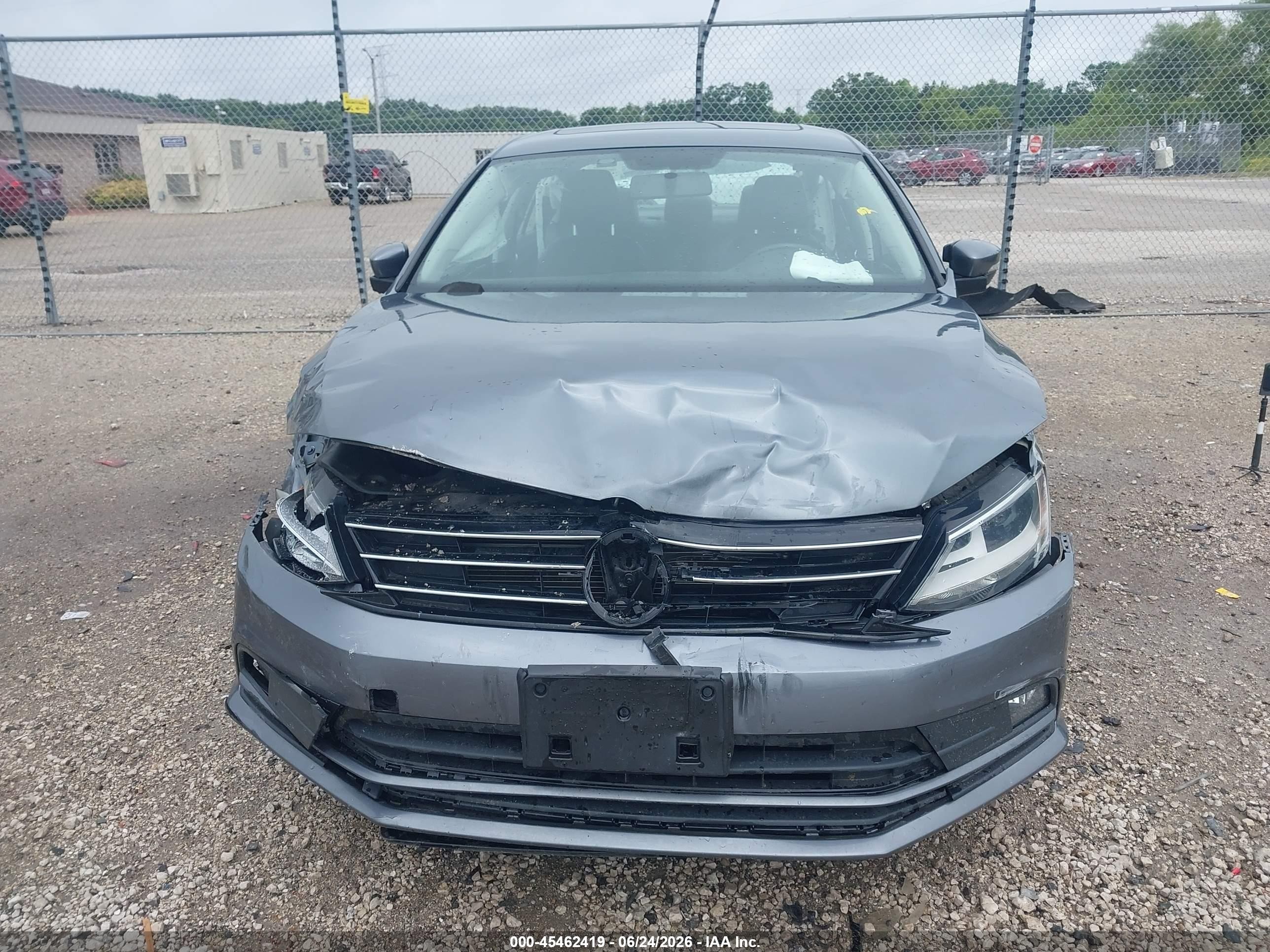 2015 Volkswagen Jetta 1.8t Se Gray vin: 3VWD07AJ9FM357617