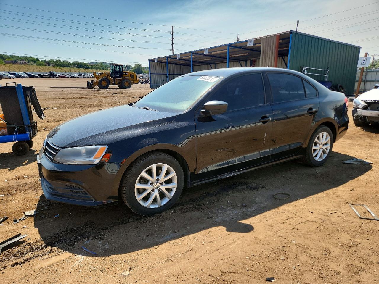 2015 Volkswagen Jetta Se Black vin: 3VWD07AJ9FM404337