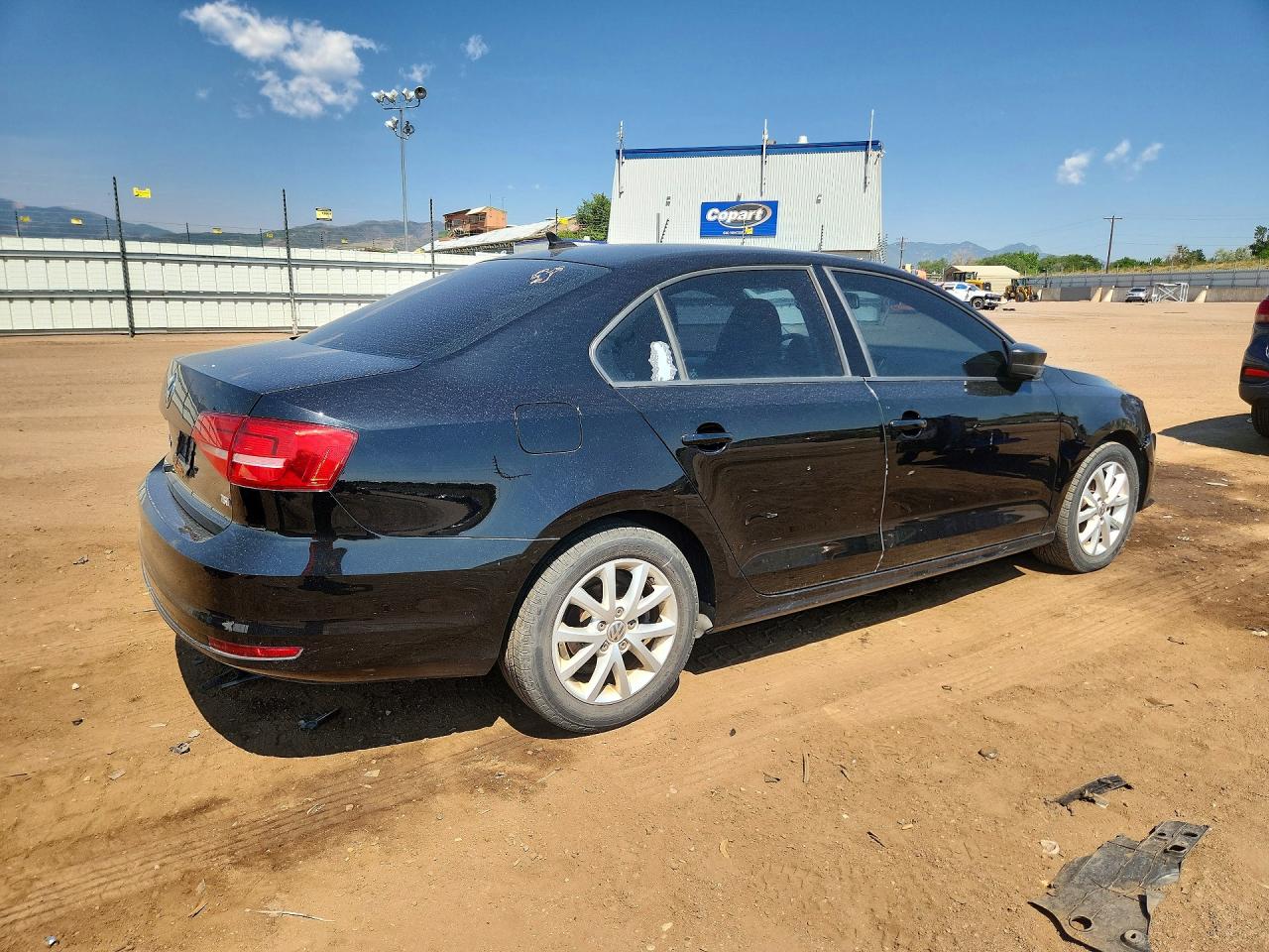 2015 Volkswagen Jetta Se Black vin: 3VWD07AJ9FM404337