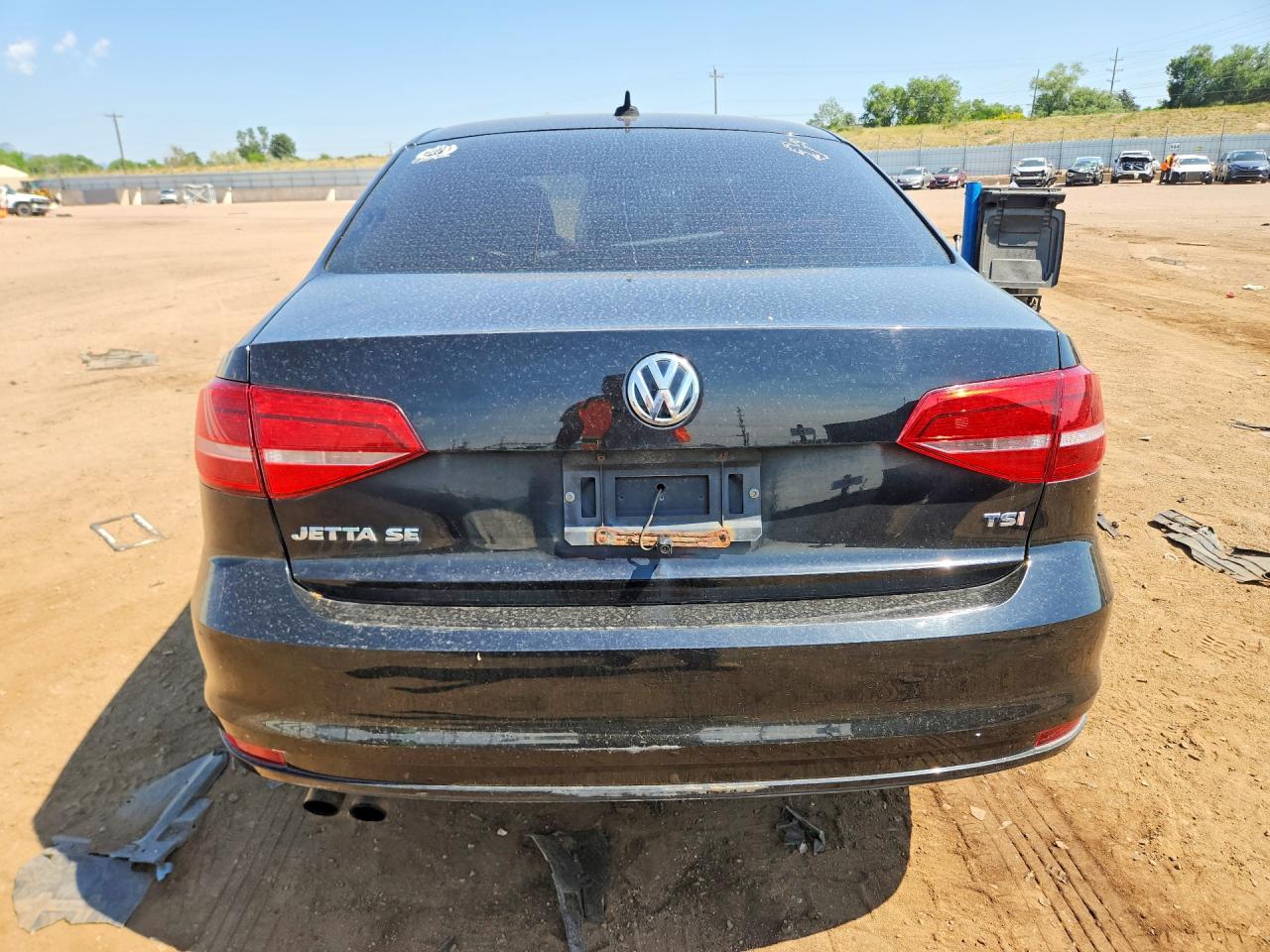 2015 Volkswagen Jetta Se Black vin: 3VWD07AJ9FM404337