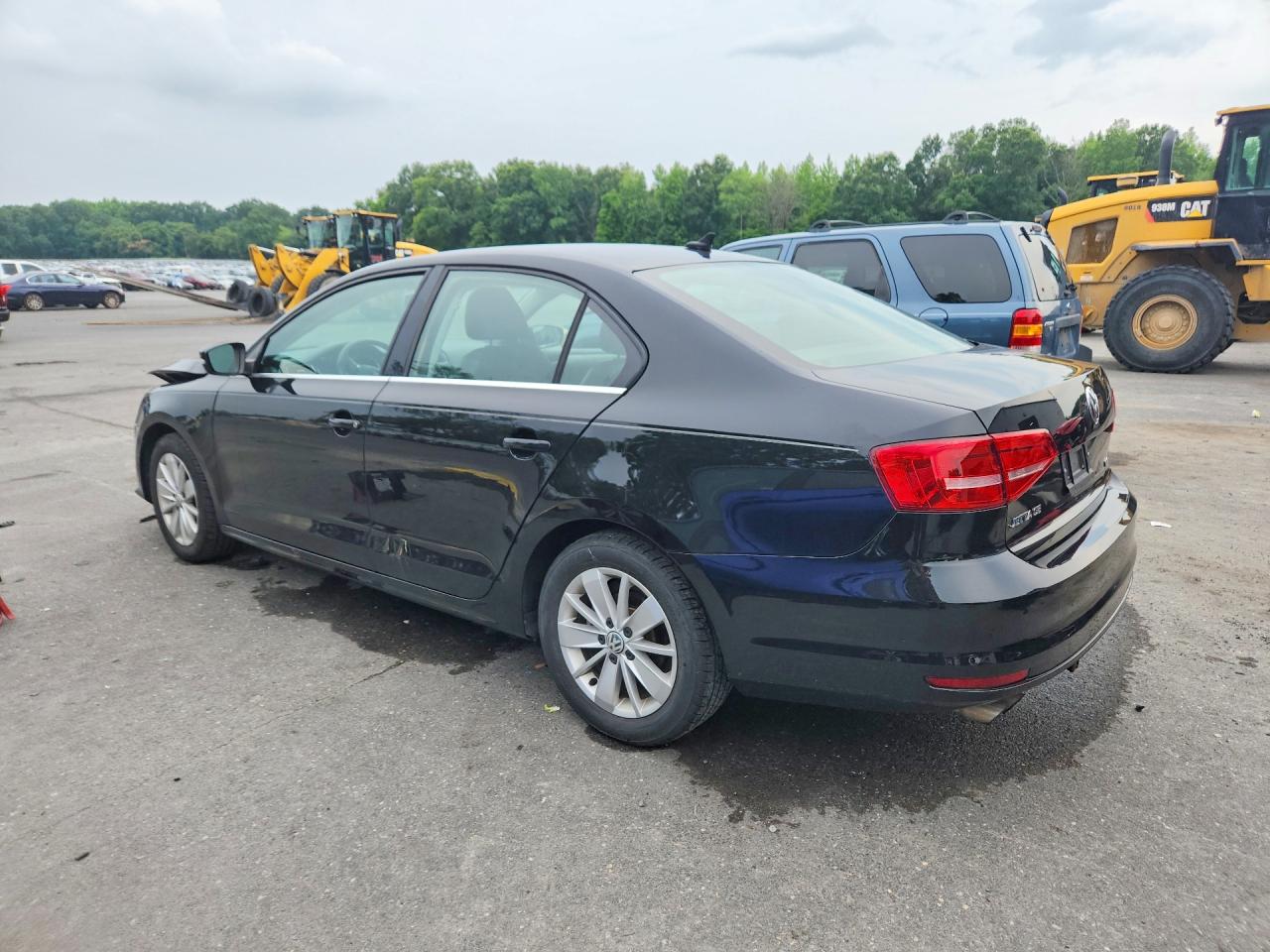 2015 Volkswagen Jetta Se Black vin: 3VWD07AJ9FM422871