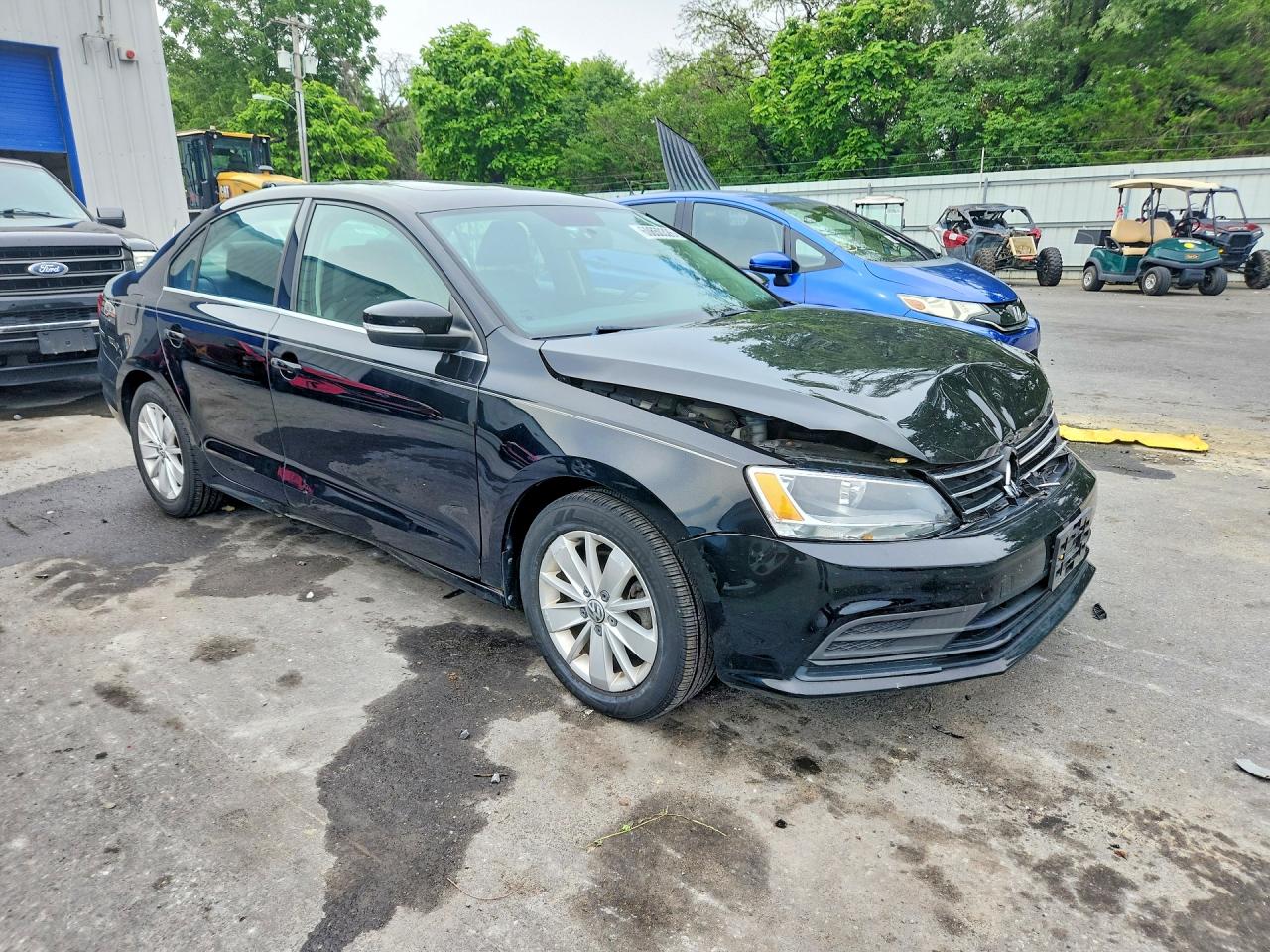2015 Volkswagen Jetta Se Black vin: 3VWD07AJ9FM422871