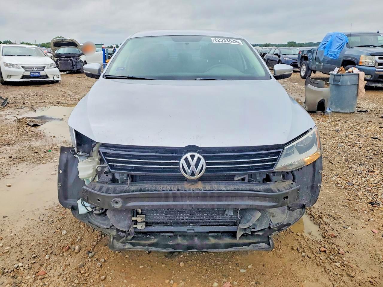 2014 Volkswagen Jetta Se Silver vin: 3VWD07AJXEM296793