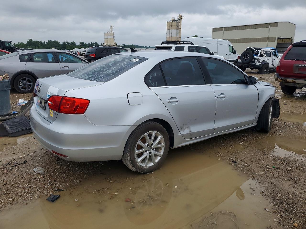 2014 Volkswagen Jetta Se Silver vin: 3VWD07AJXEM296793