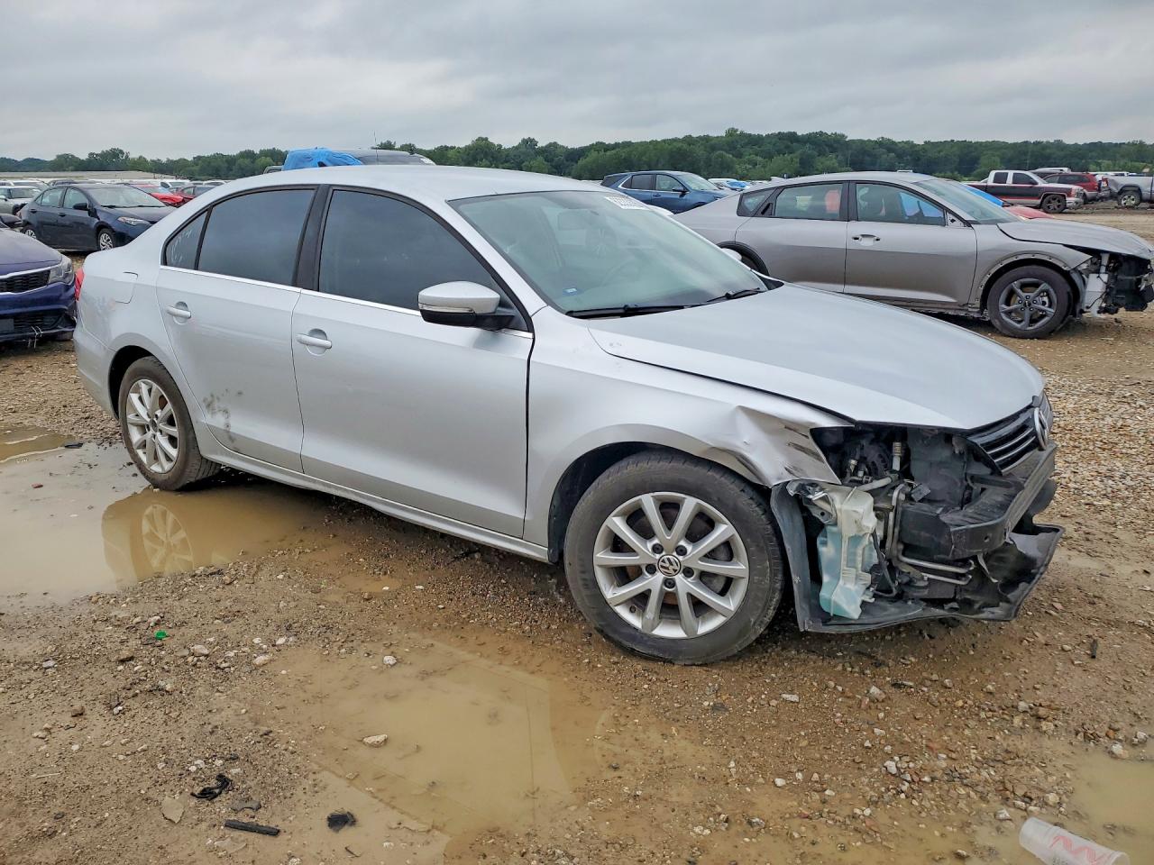 2014 Volkswagen Jetta Se Silver vin: 3VWD07AJXEM296793