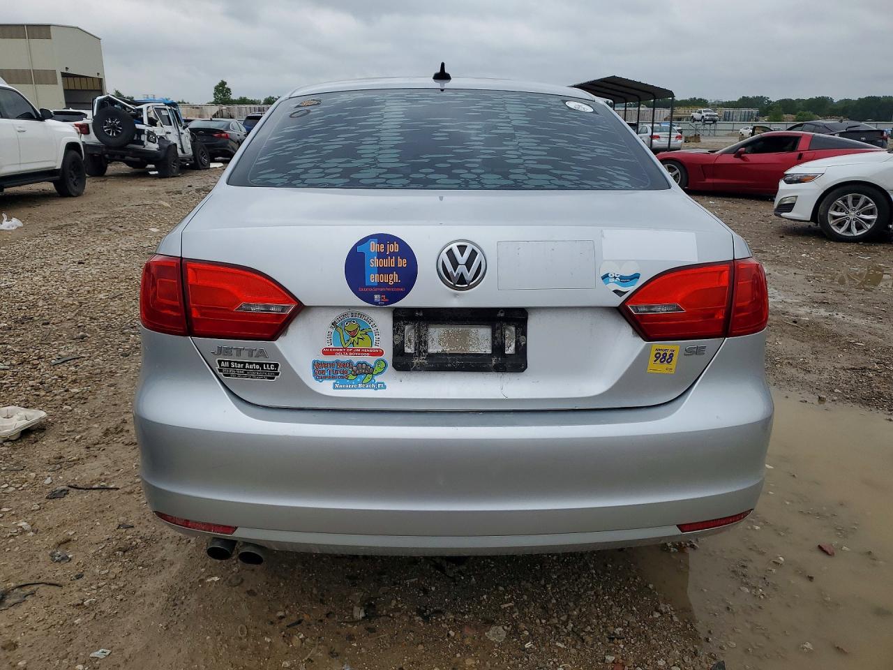 2014 Volkswagen Jetta Se Silver vin: 3VWD07AJXEM296793