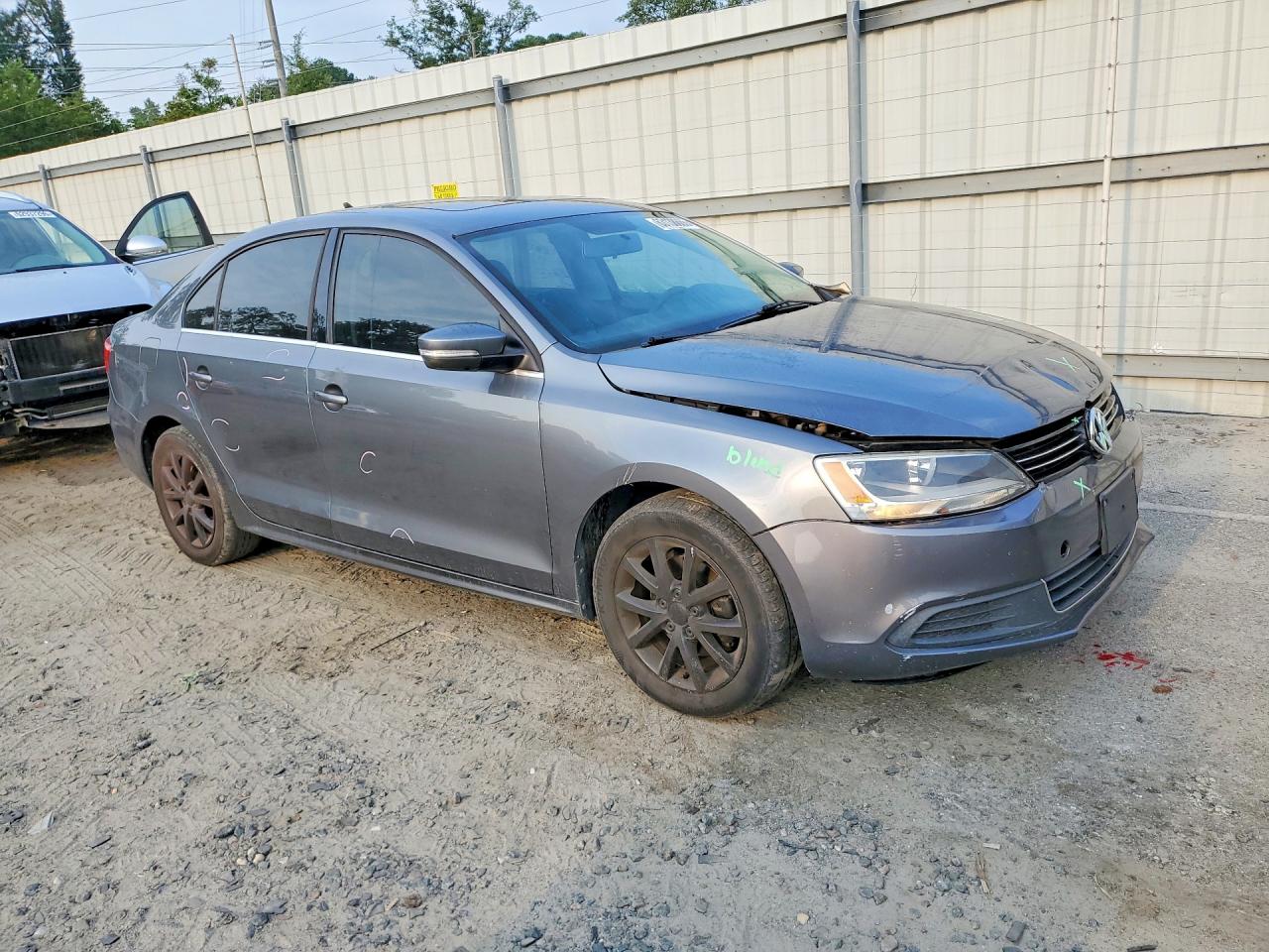 2014 Volkswagen Jetta Se Gray vin: 3VWD07AJXEM384632