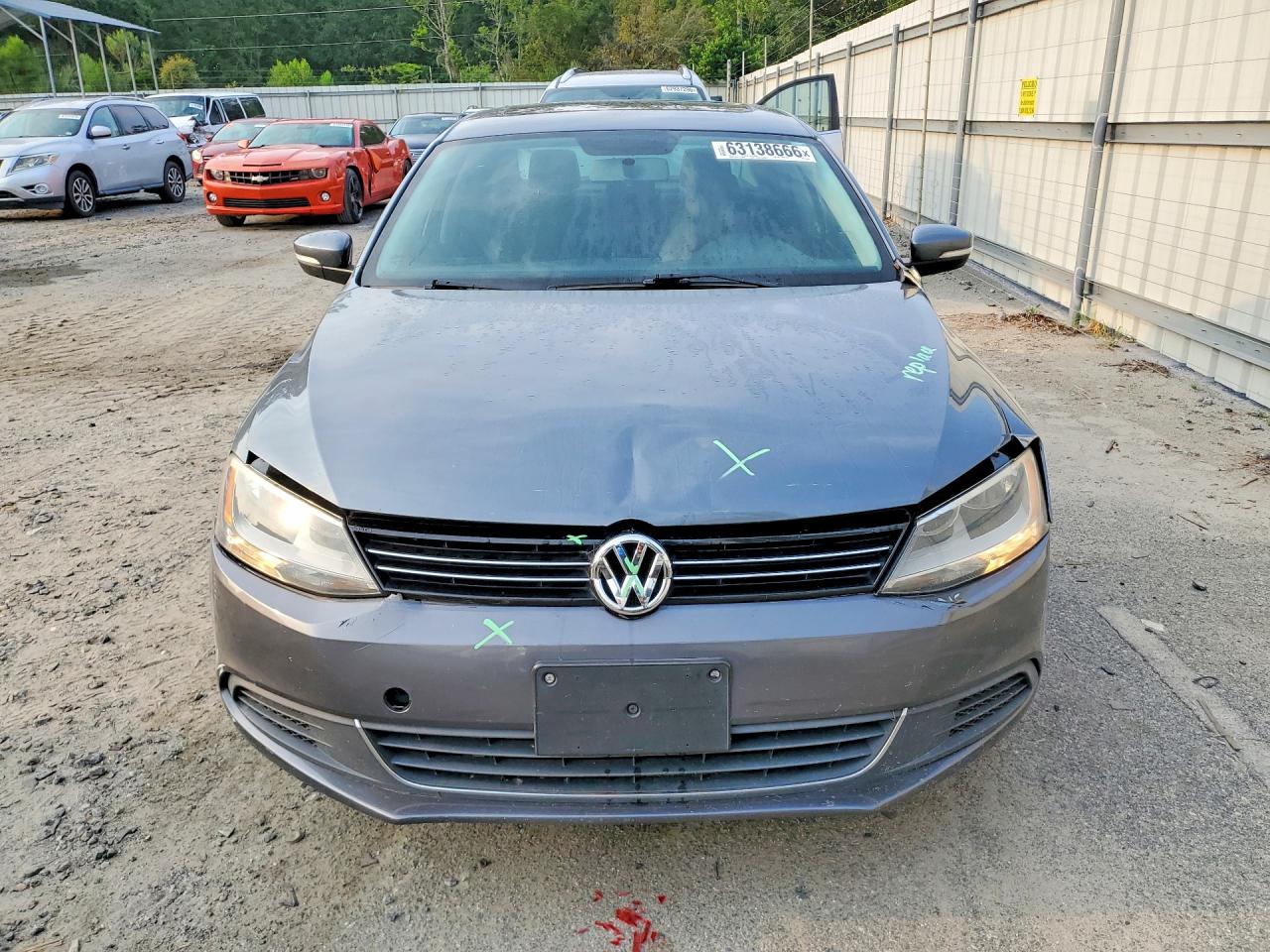 2014 Volkswagen Jetta Se Gray vin: 3VWD07AJXEM384632