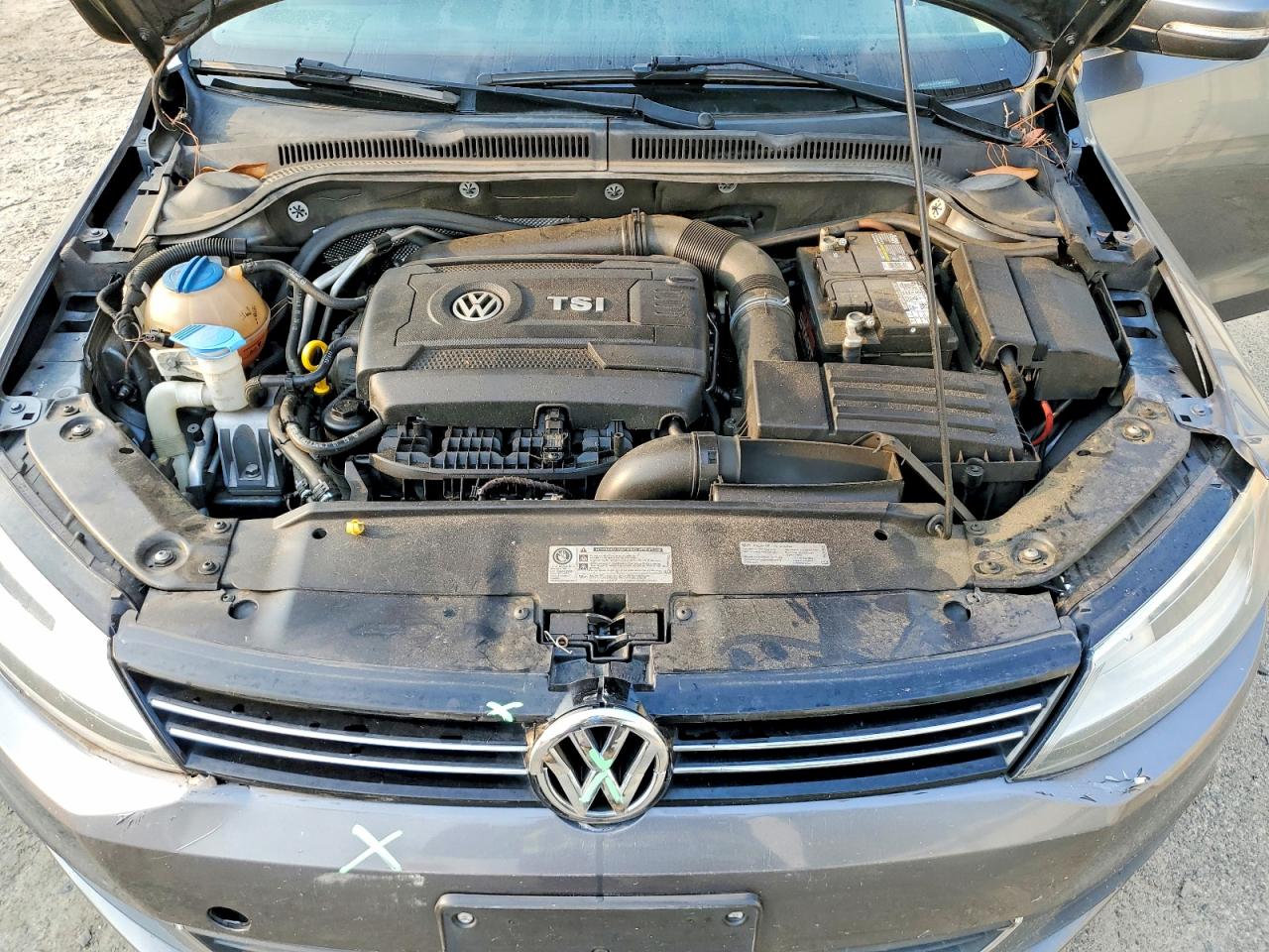 2014 Volkswagen Jetta Se Gray vin: 3VWD07AJXEM384632