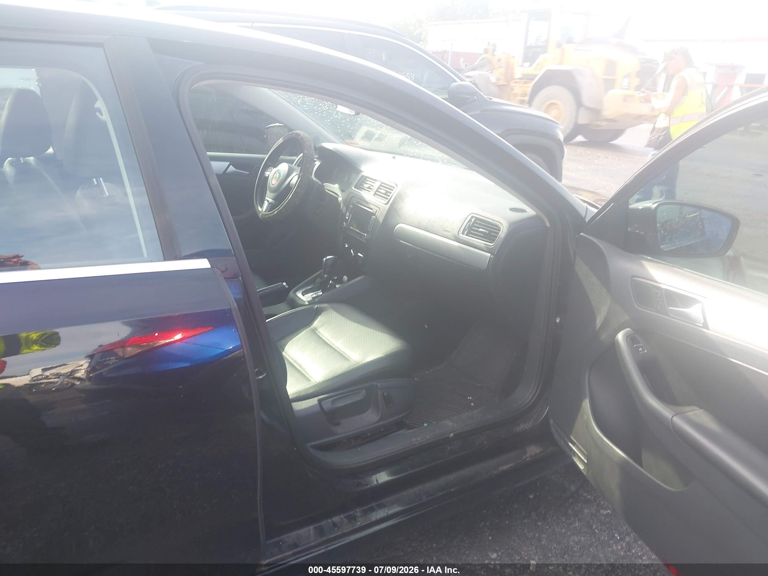 2014 Volkswagen Jetta 1.8t Se Black vin: 3VWD07AJXEM385926