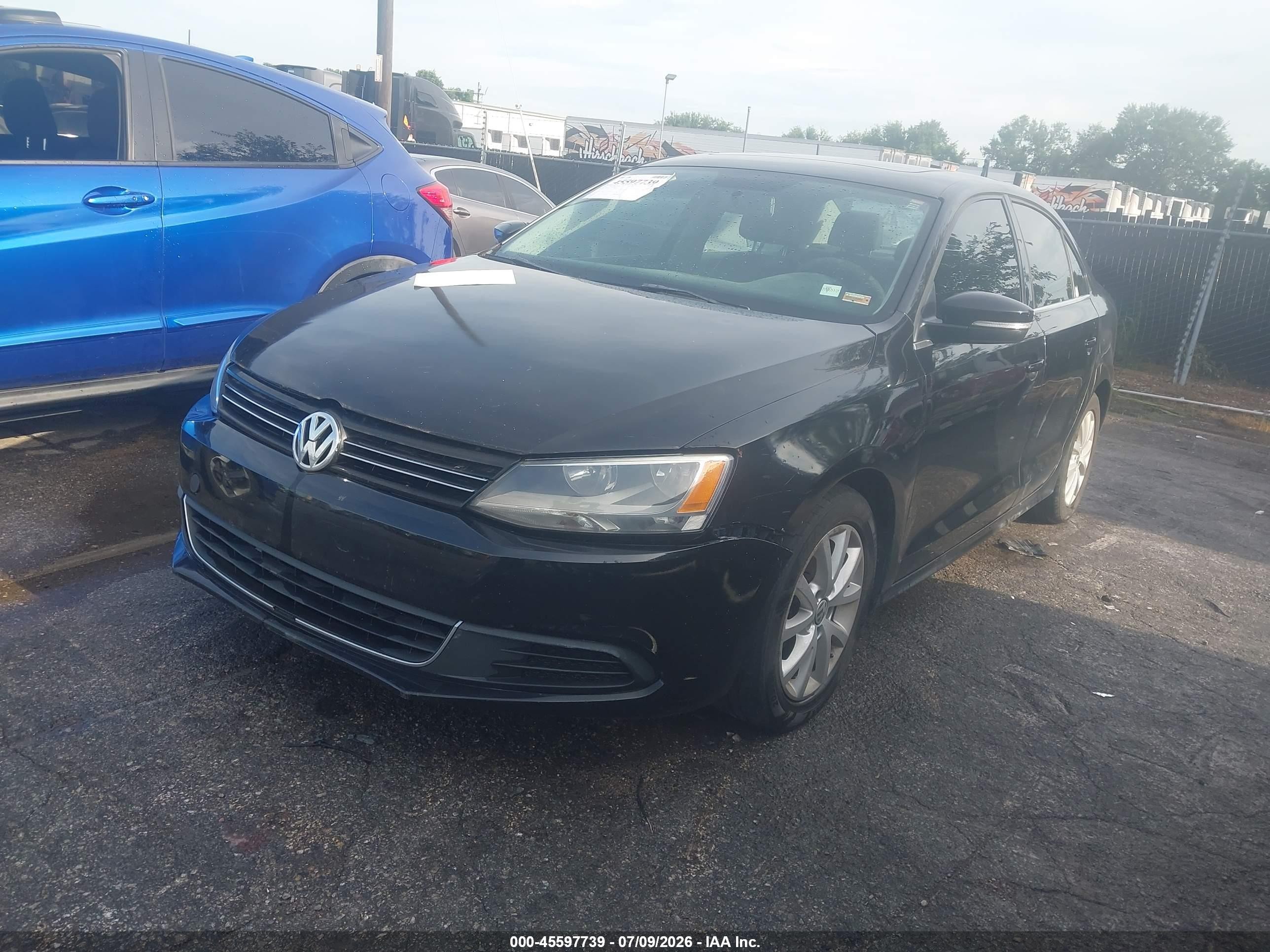 2014 Volkswagen Jetta 1.8t Se Black vin: 3VWD07AJXEM385926