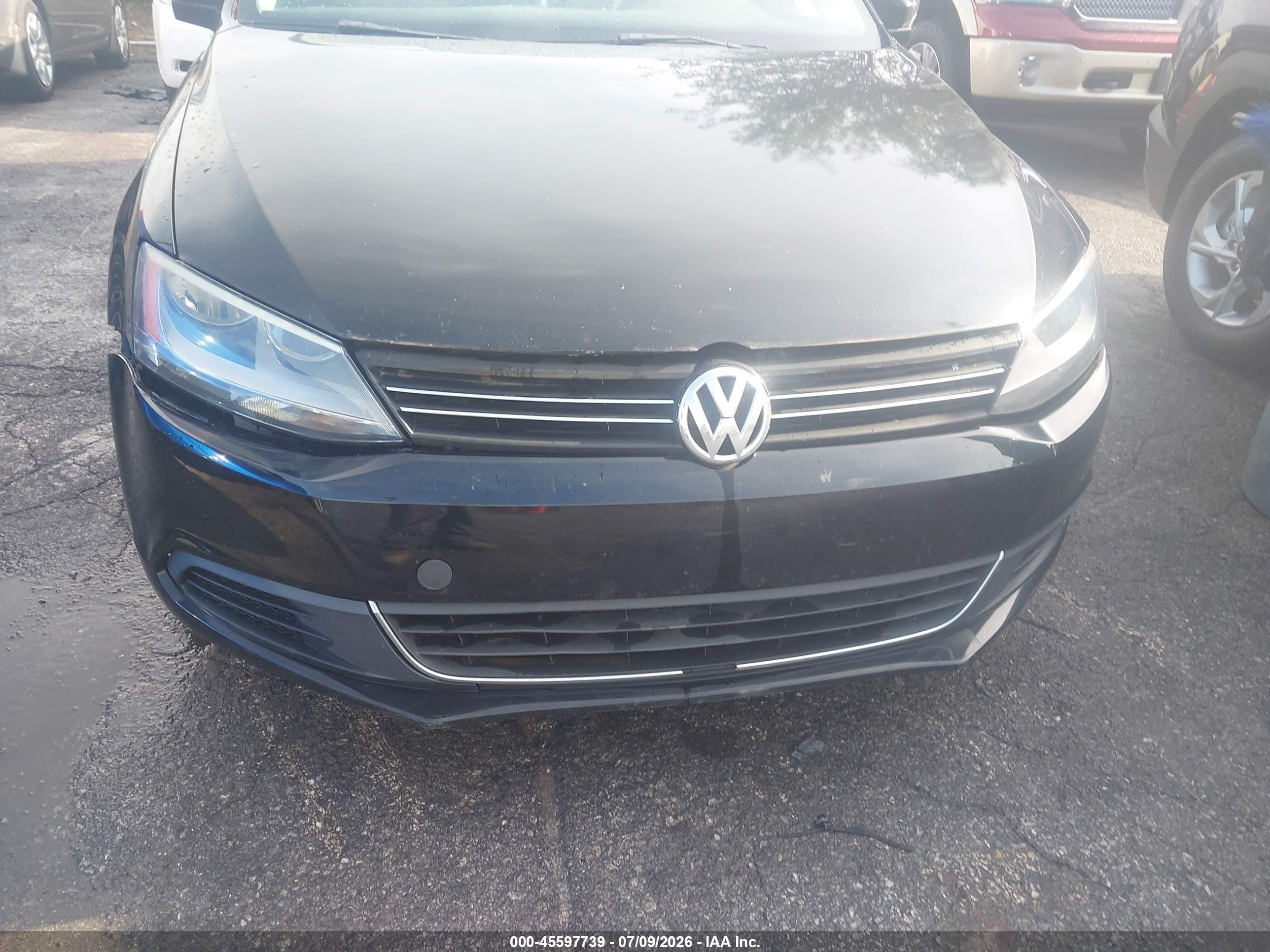 2014 Volkswagen Jetta 1.8t Se Black vin: 3VWD07AJXEM385926