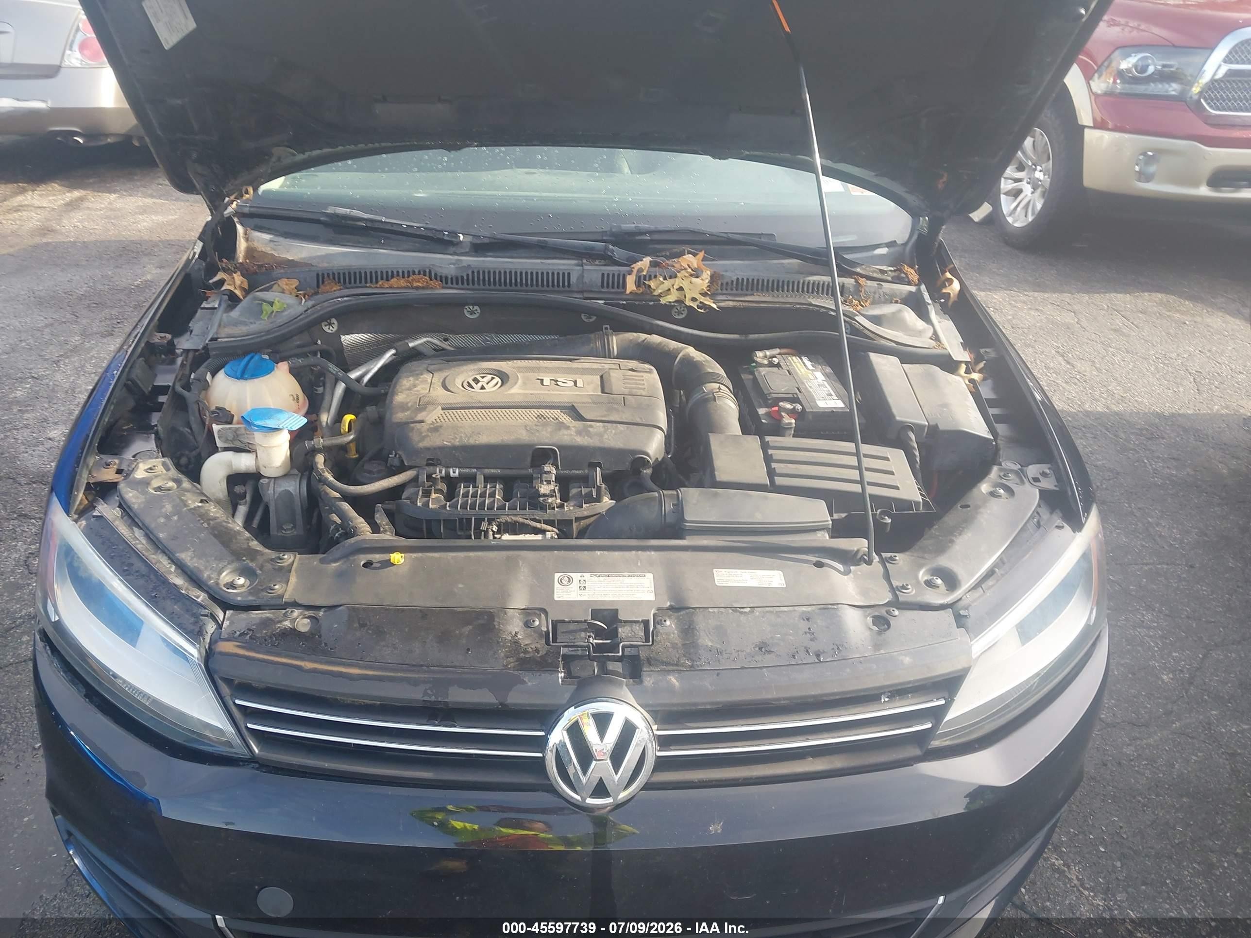 2014 Volkswagen Jetta 1.8t Se Black vin: 3VWD07AJXEM385926