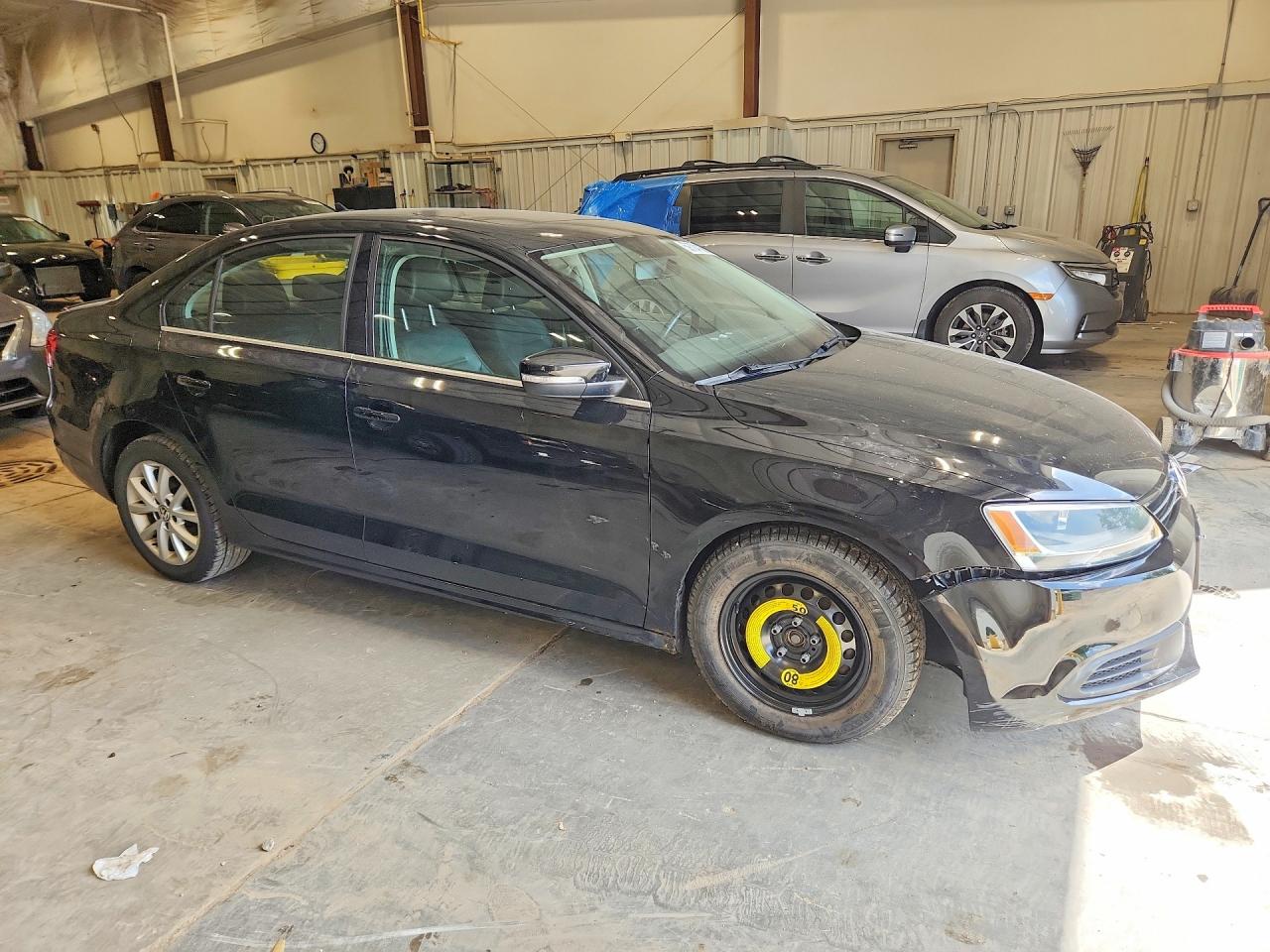 2014 Volkswagen Jetta Se Black vin: 3VWD07AJXEM444649