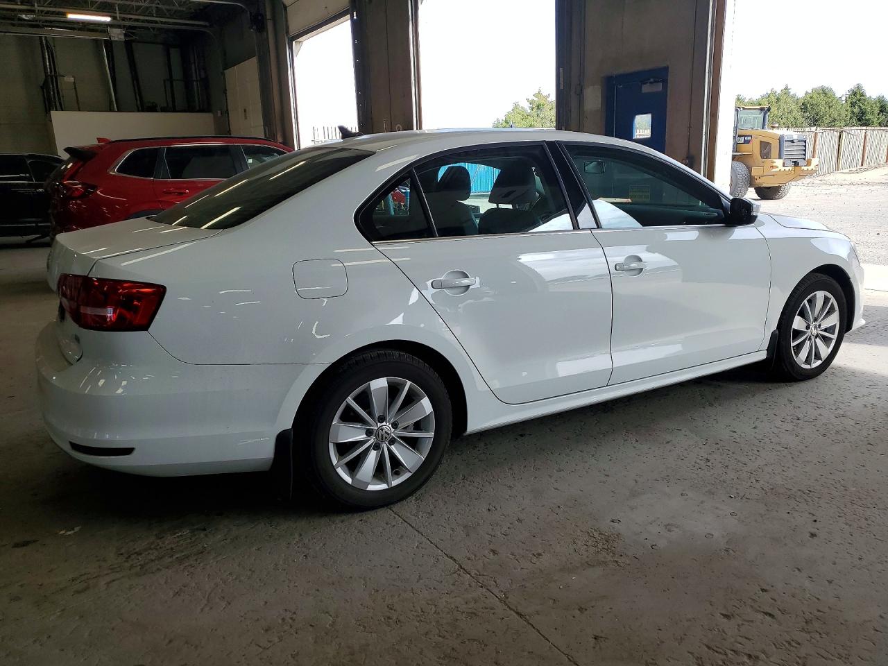 2015 Volkswagen Jetta Se White vin: 3VWD07AJXFM339644