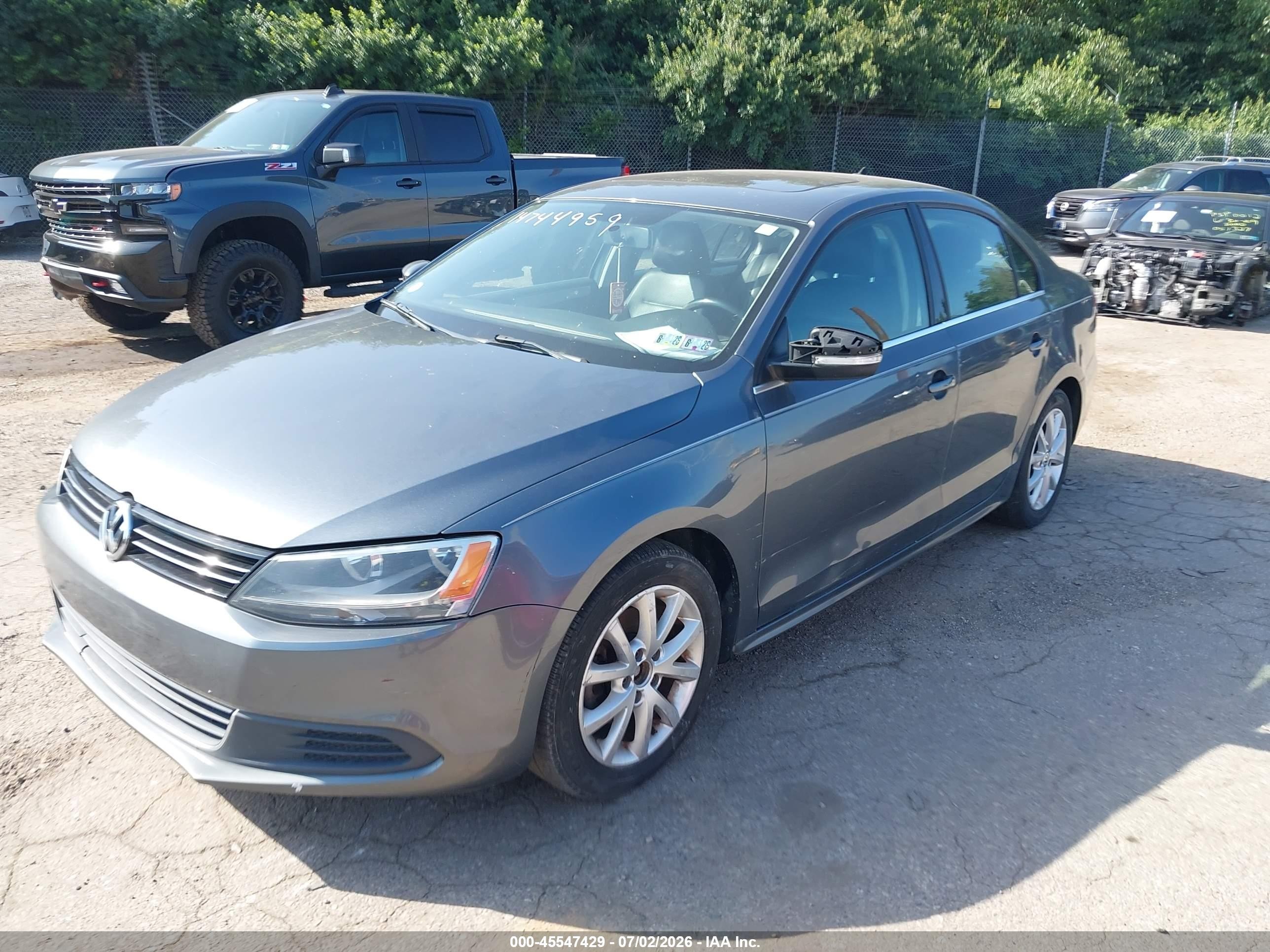 2014 Volkswagen Jetta 1.8t Se Gray vin: 3VWD17AJ0EM215586