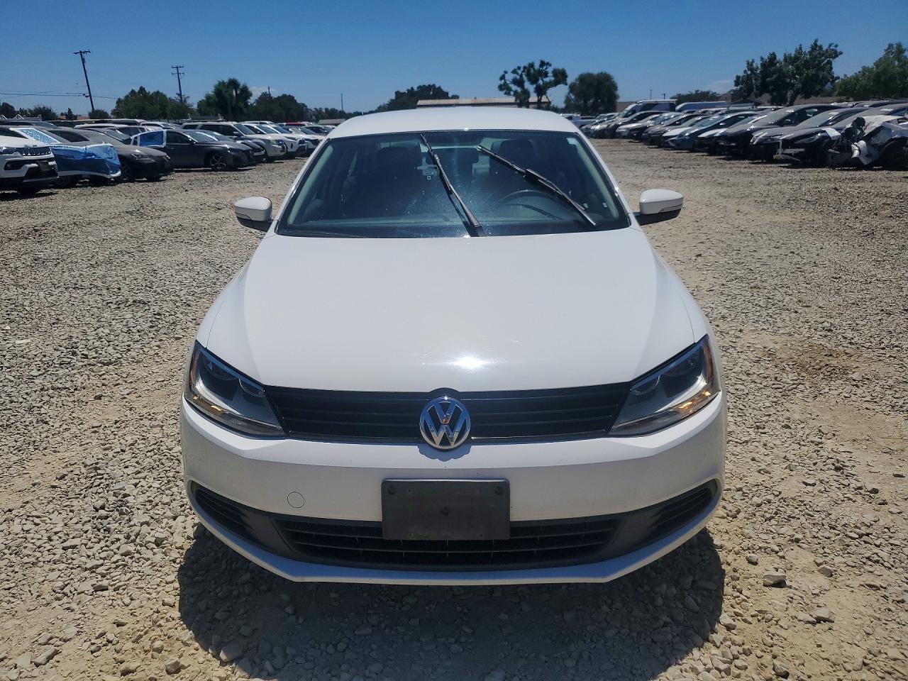 2014 Volkswagen Jetta Se White vin: 3VWD17AJ0EM227267