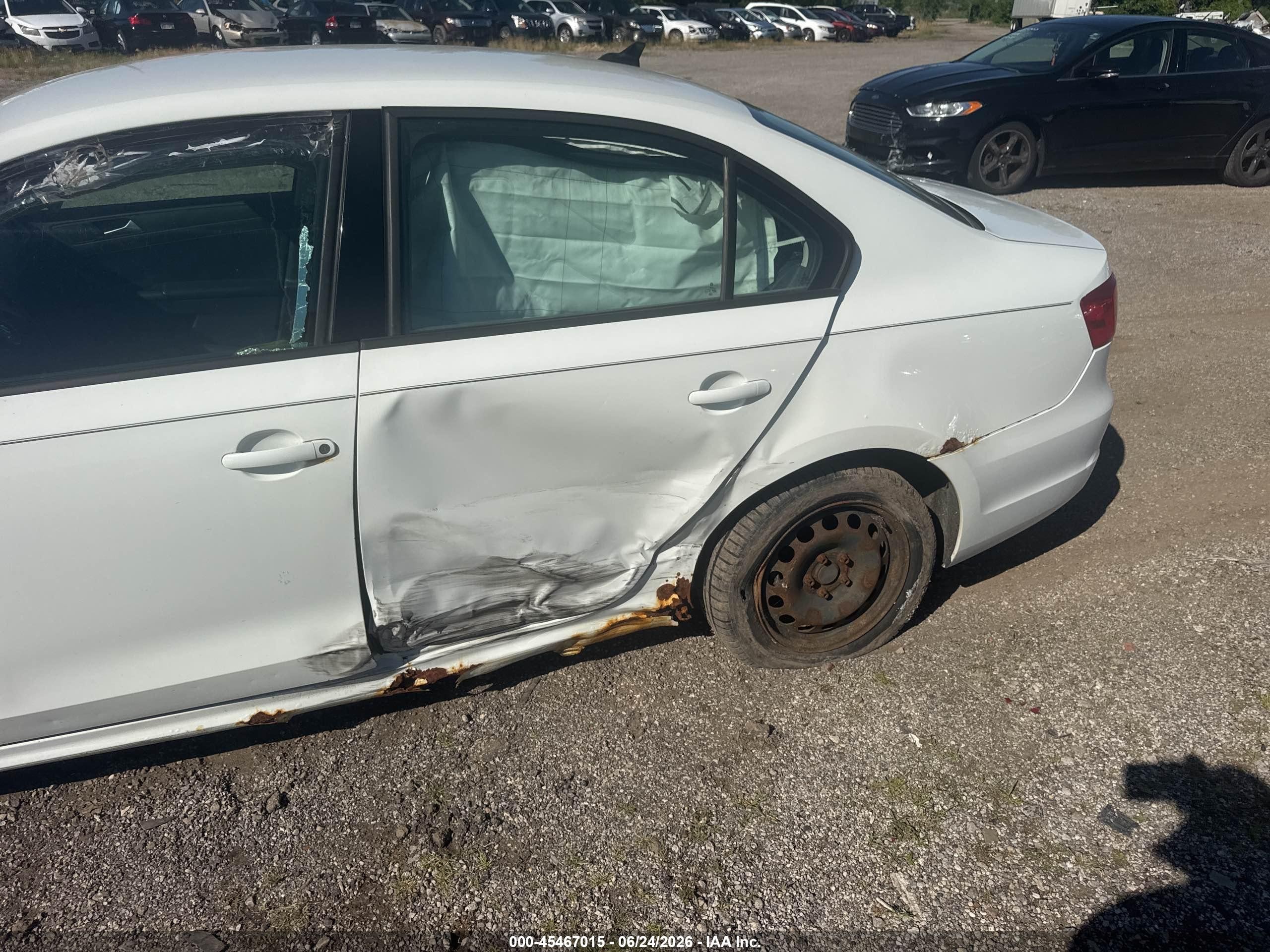 2014 Volkswagen Jetta 1.8t Se White vin: 3VWD17AJ0EM285105