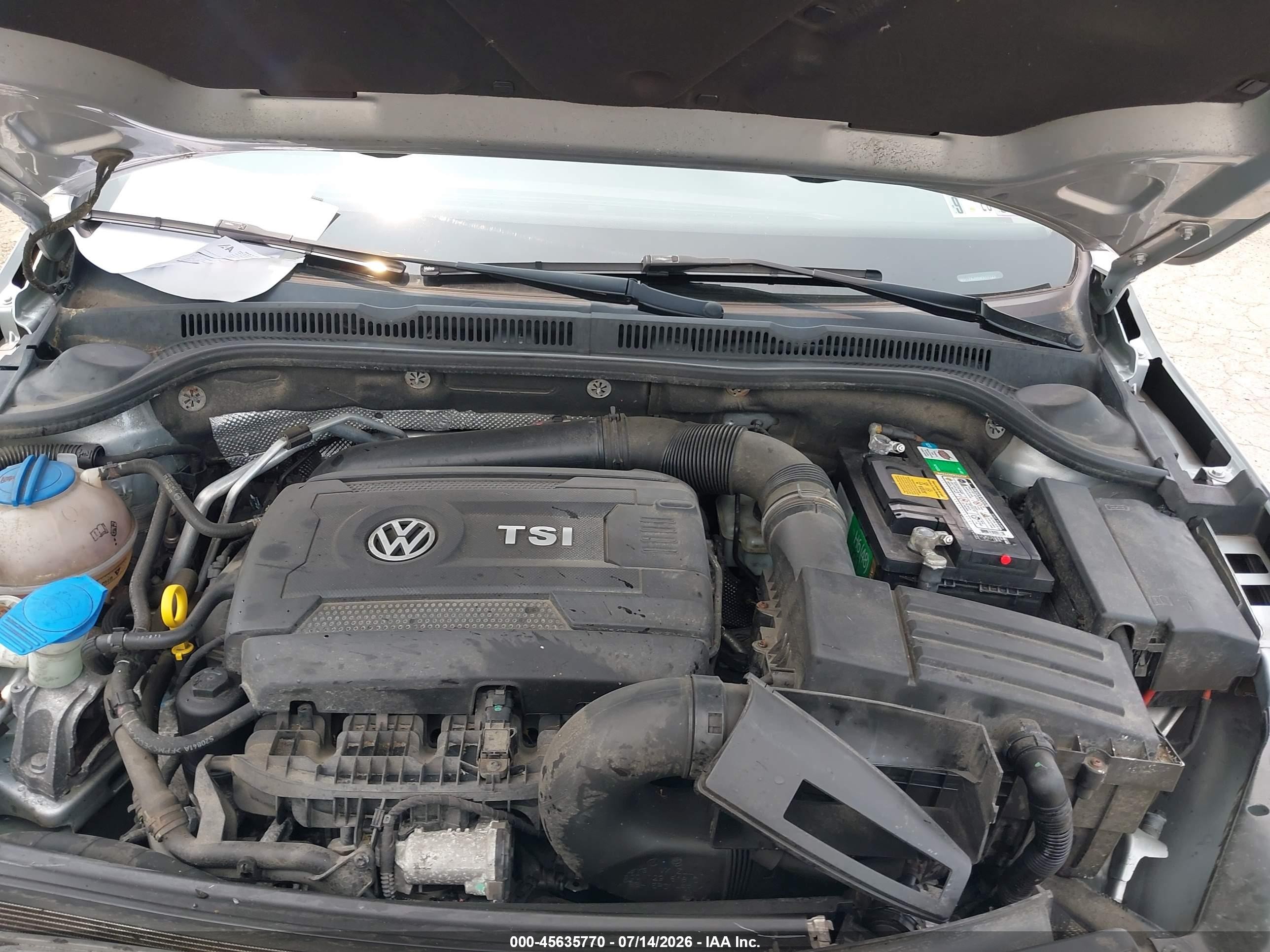 2014 Volkswagen Jetta 1.8t Se Silver vin: 3VWD17AJ0EM377122