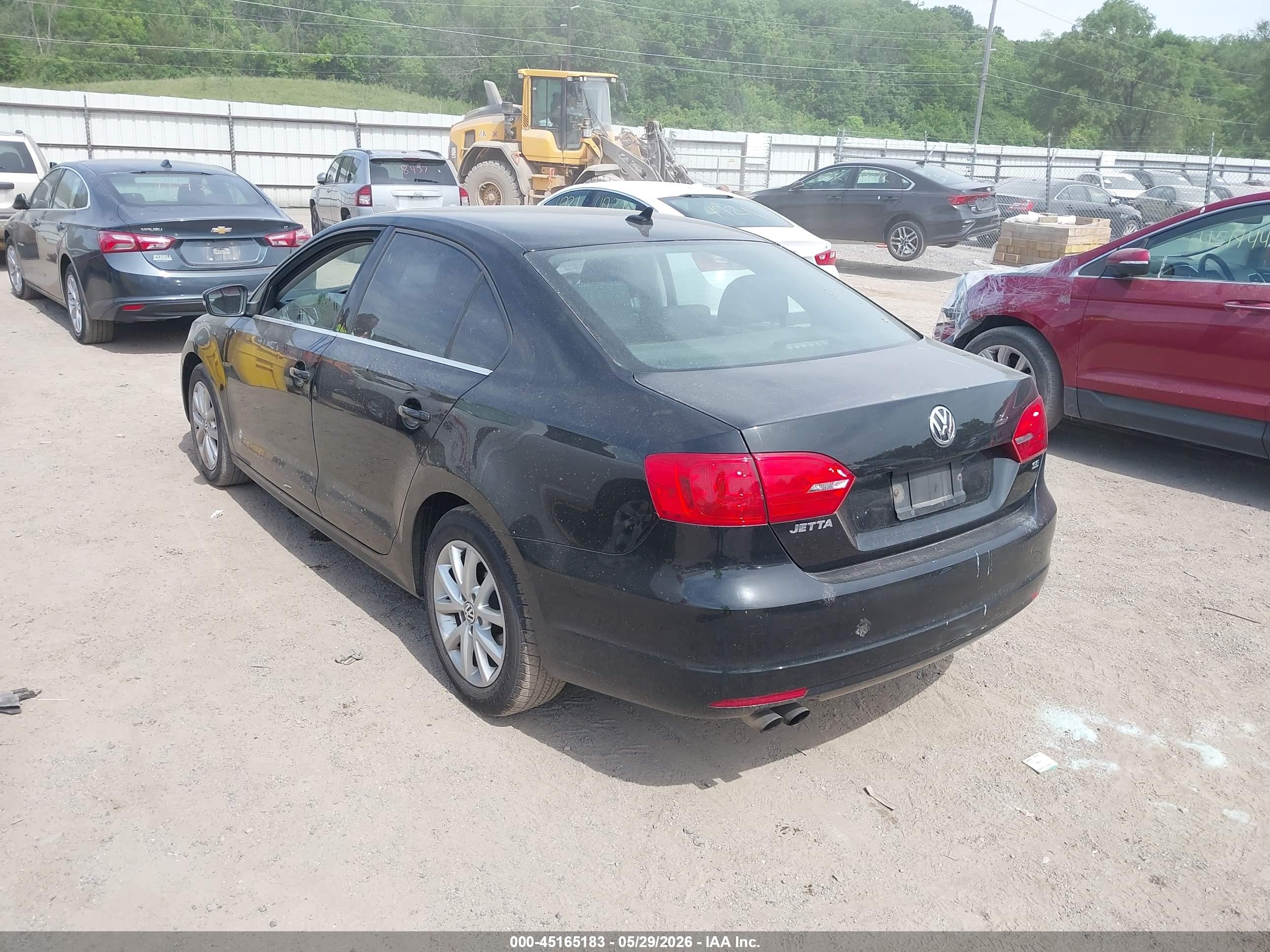2014 Volkswagen Jetta 1.8t Se Black vin: 3VWD17AJ0EM393076