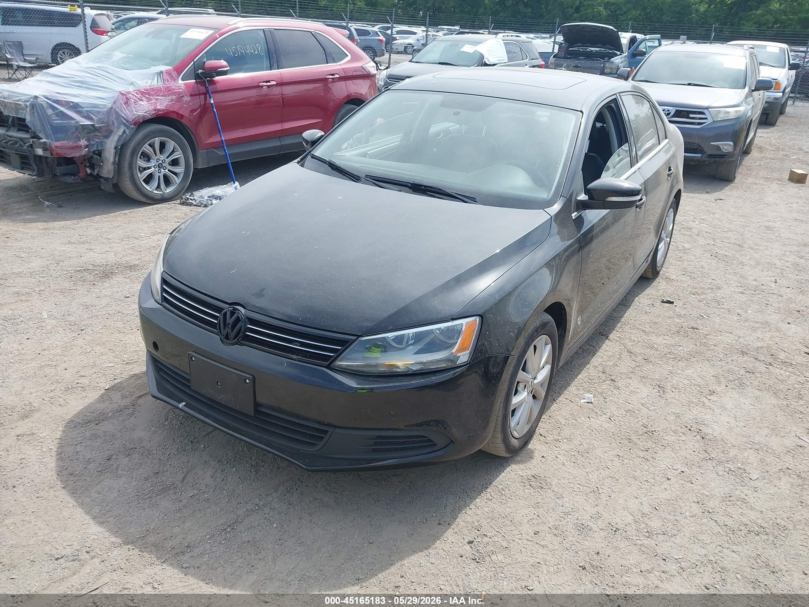 2014 Volkswagen Jetta 1.8t Se Black vin: 3VWD17AJ0EM393076