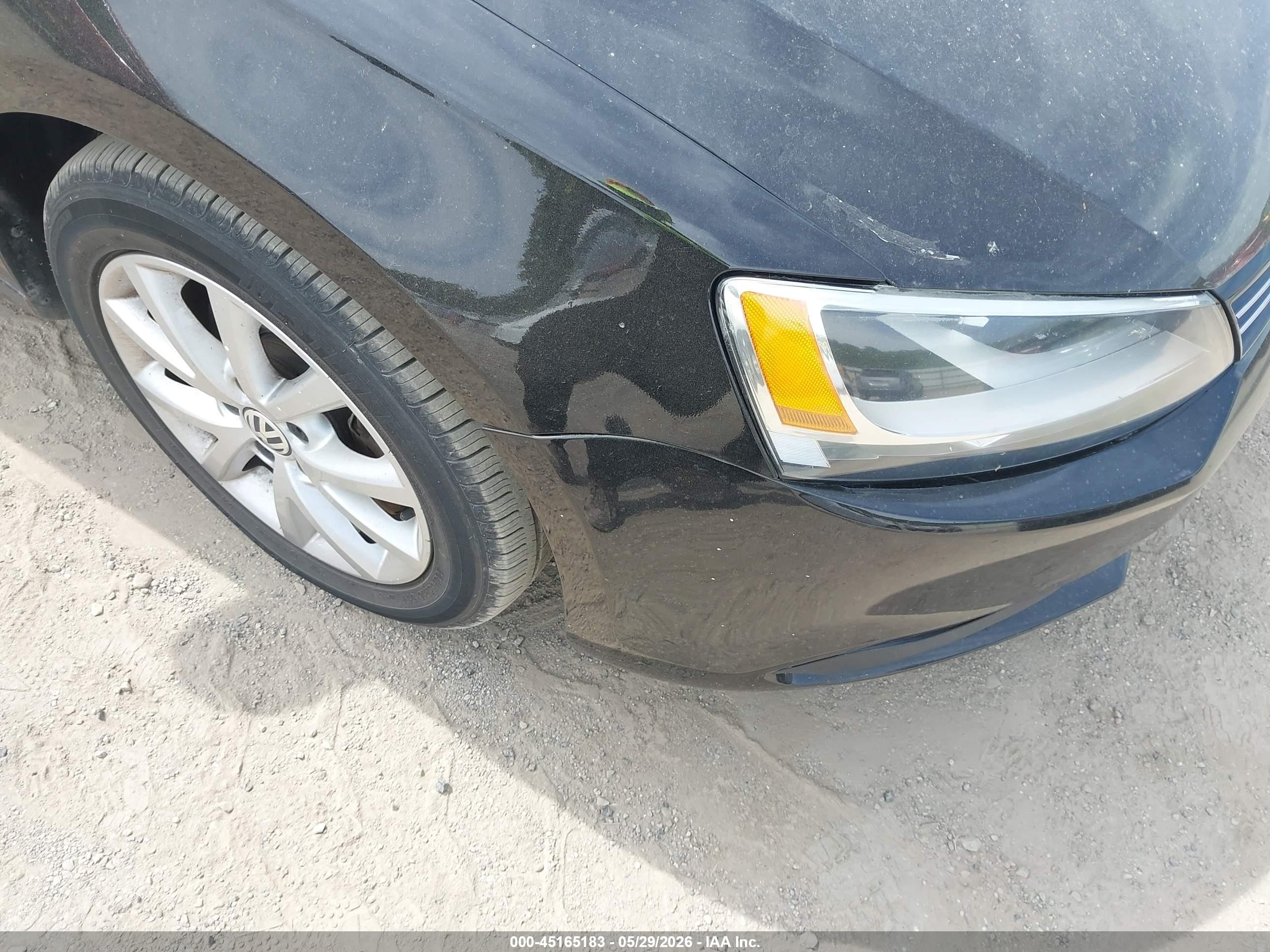 2014 Volkswagen Jetta 1.8t Se Black vin: 3VWD17AJ0EM393076