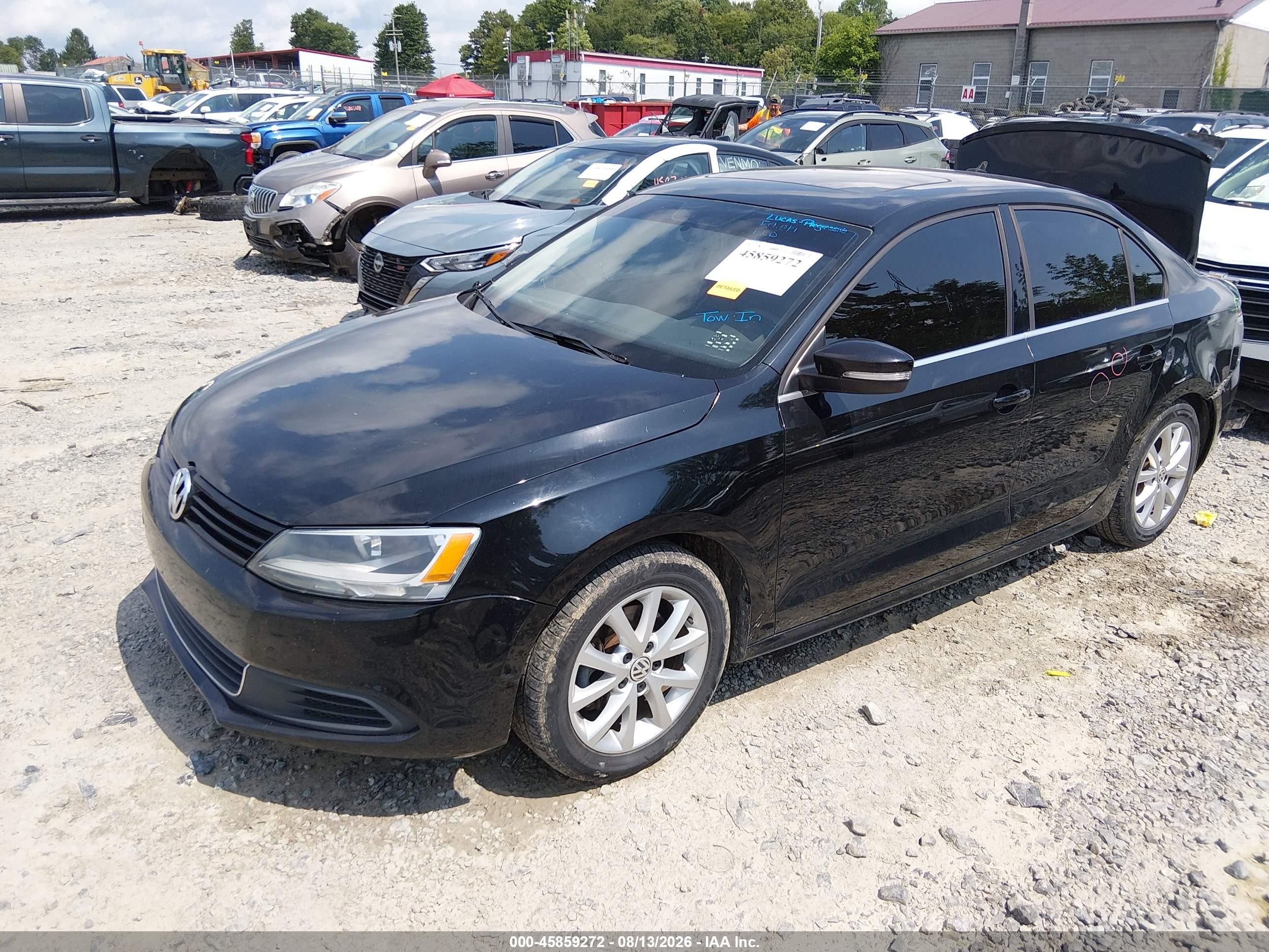 2014 Volkswagen Jetta 1.8t Se Черный vin: 3VWD17AJ0EM393482