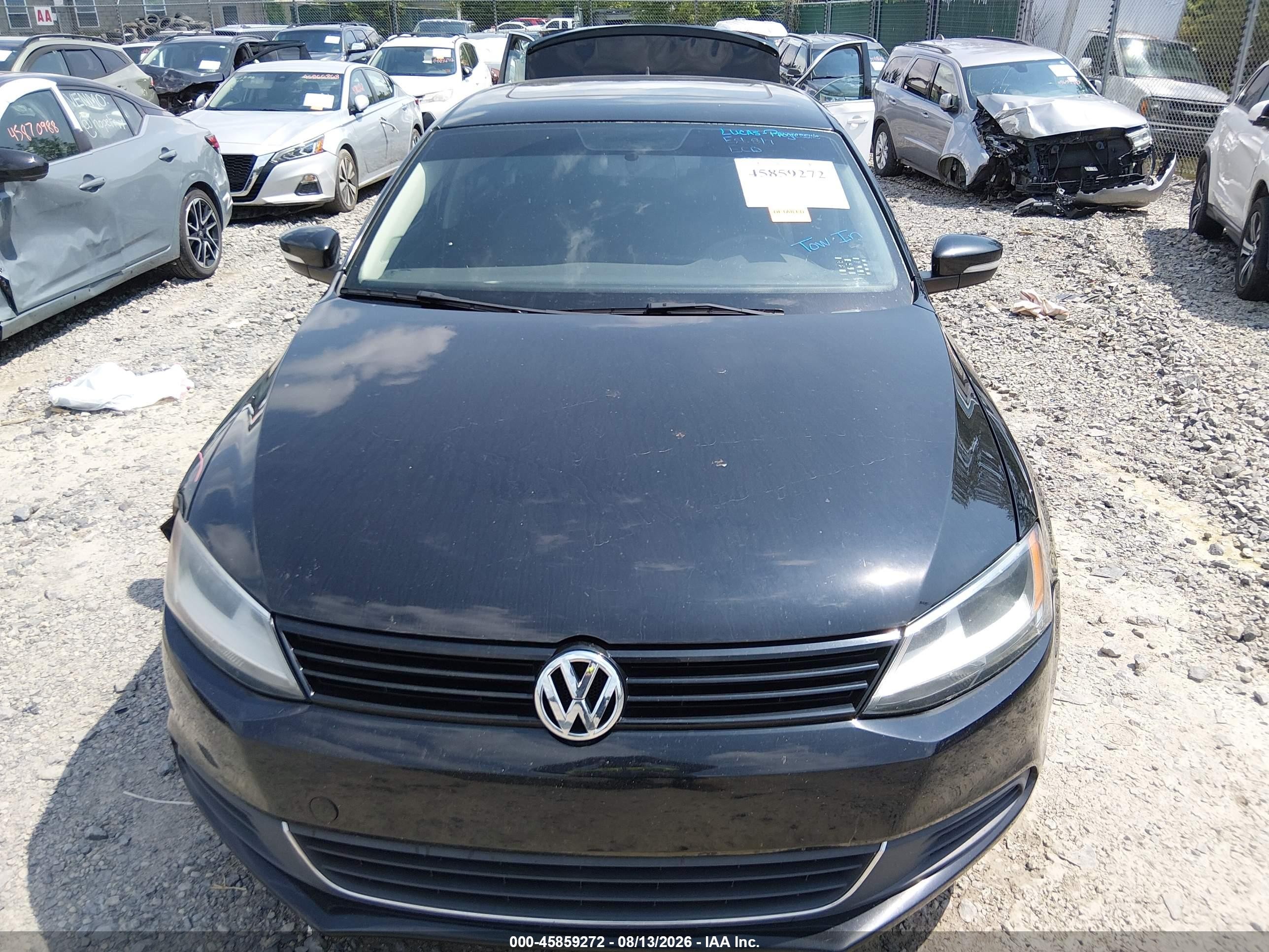2014 Volkswagen Jetta 1.8t Se Черный vin: 3VWD17AJ0EM393482