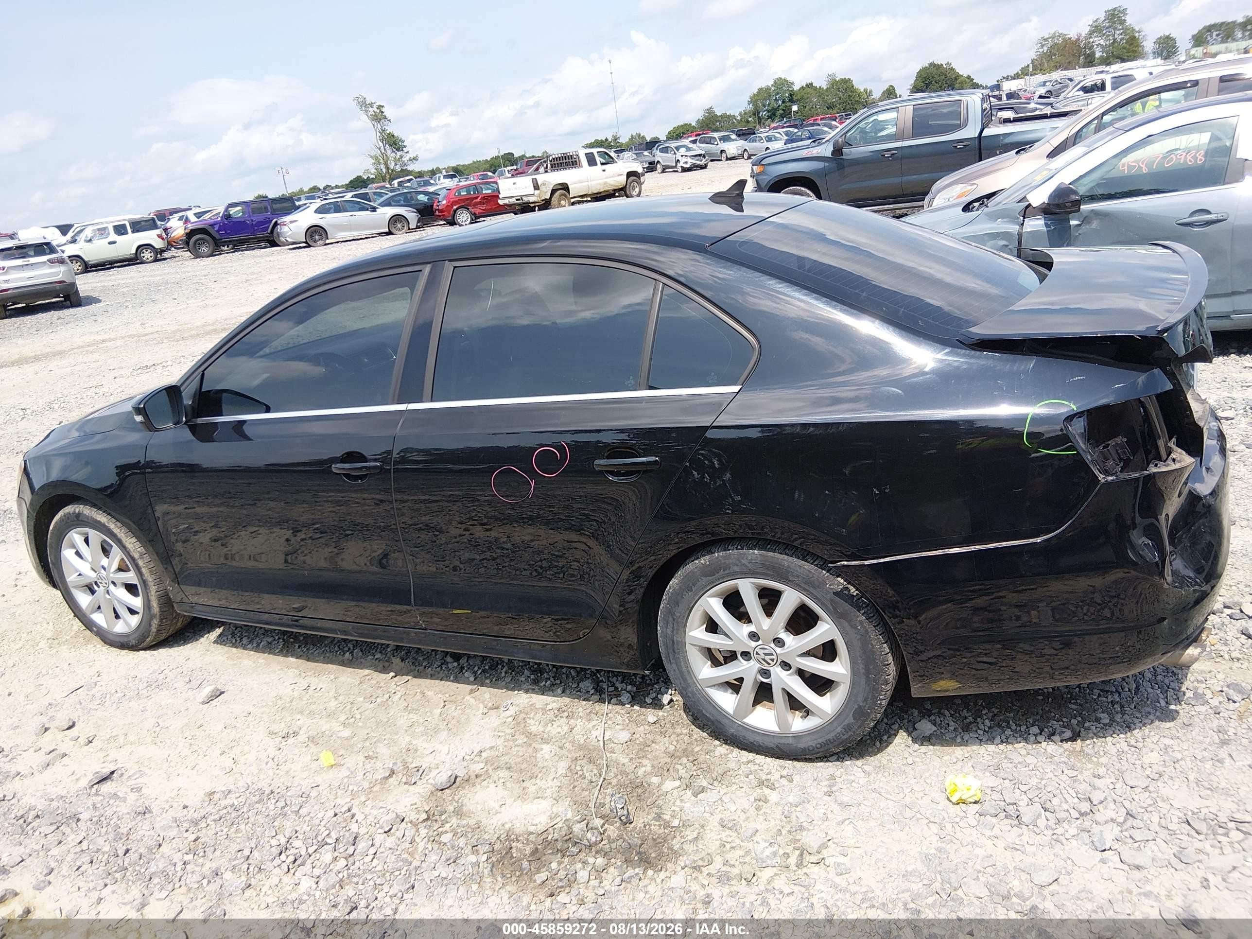 2014 Volkswagen Jetta 1.8t Se Черный vin: 3VWD17AJ0EM393482