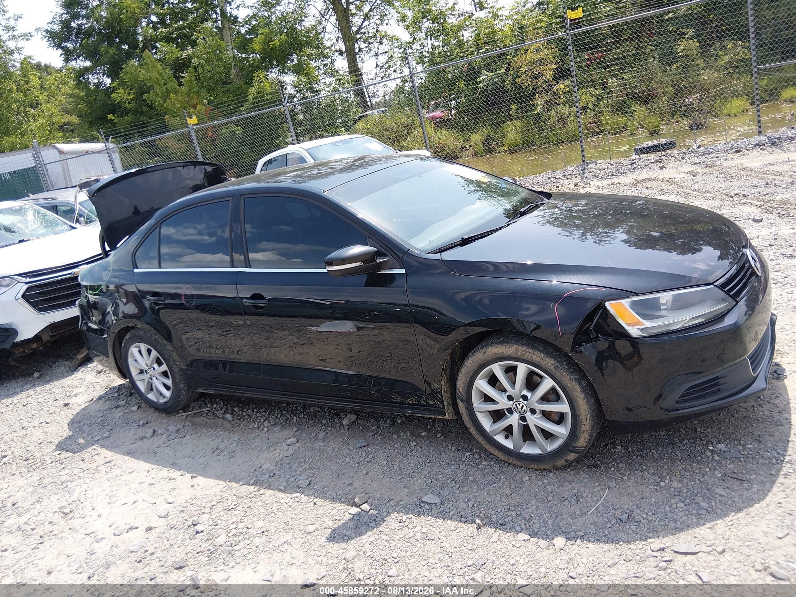 2014 Volkswagen Jetta 1.8t Se Черный vin: 3VWD17AJ0EM393482