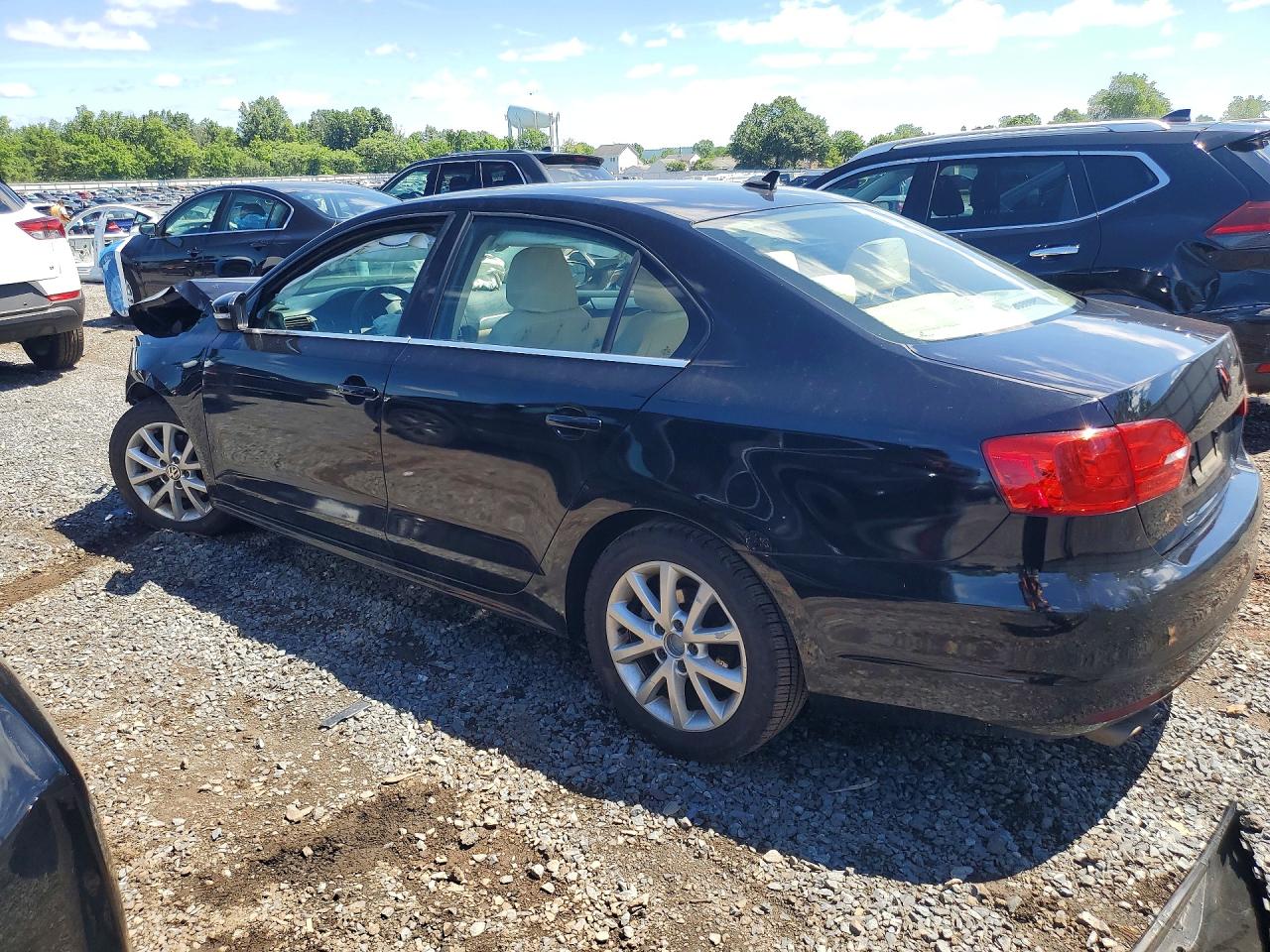 2014 Volkswagen Jetta Se Black vin: 3VWD17AJ0EM403248
