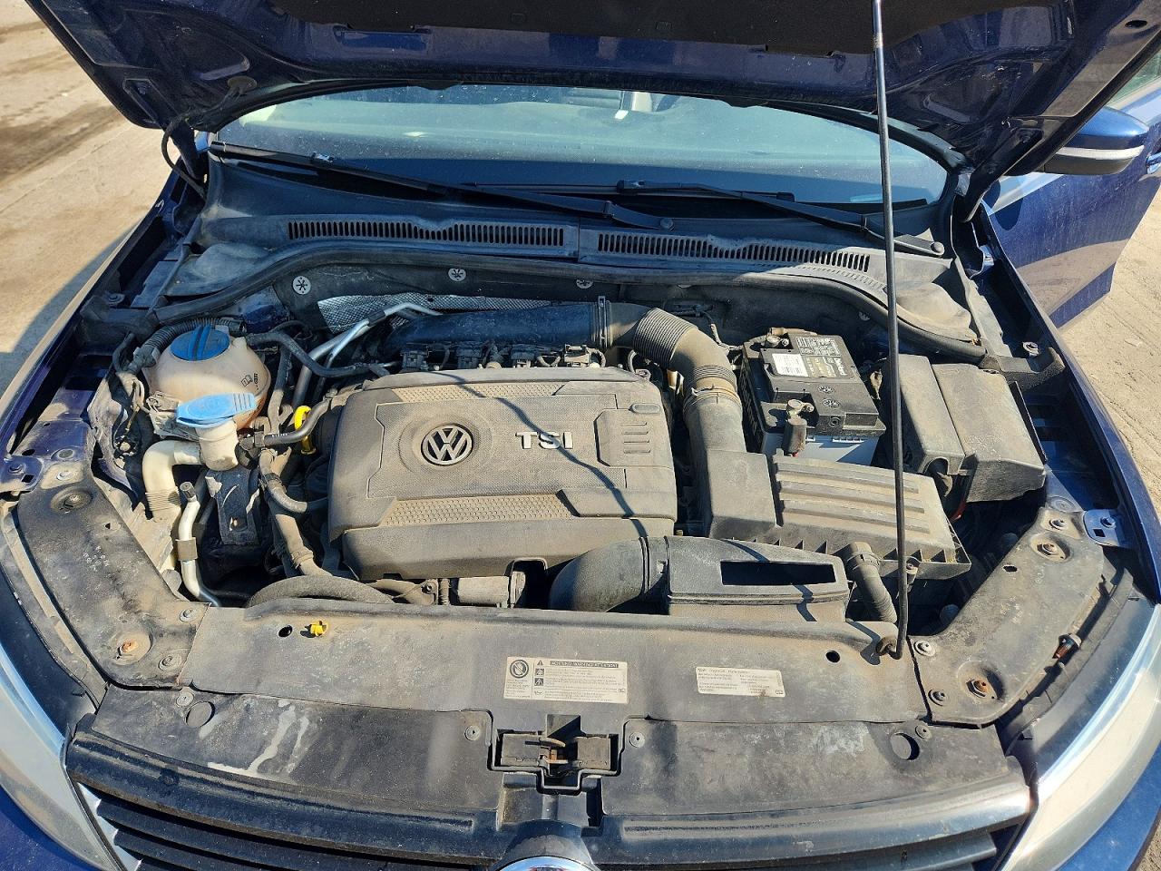 2014 Volkswagen Jetta Se Blue vin: 3VWD17AJ0EM418915