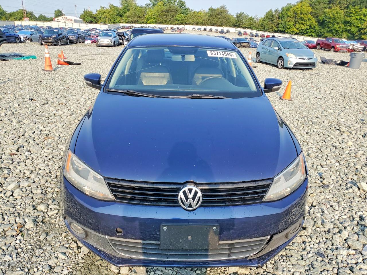 2014 Volkswagen Jetta Se Blue vin: 3VWD17AJ0EM418929
