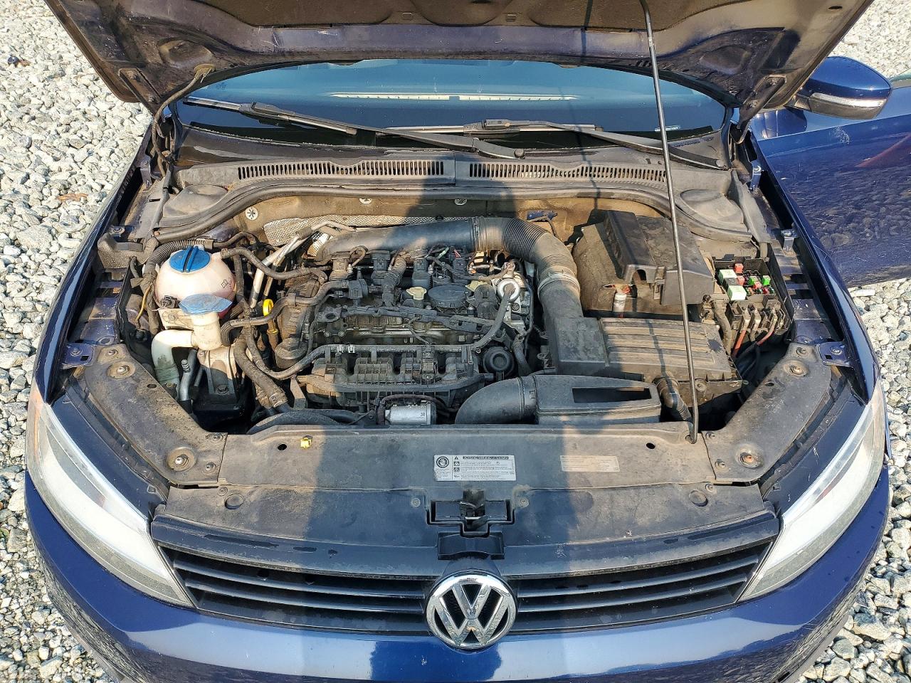 2014 Volkswagen Jetta Se Blue vin: 3VWD17AJ0EM418929