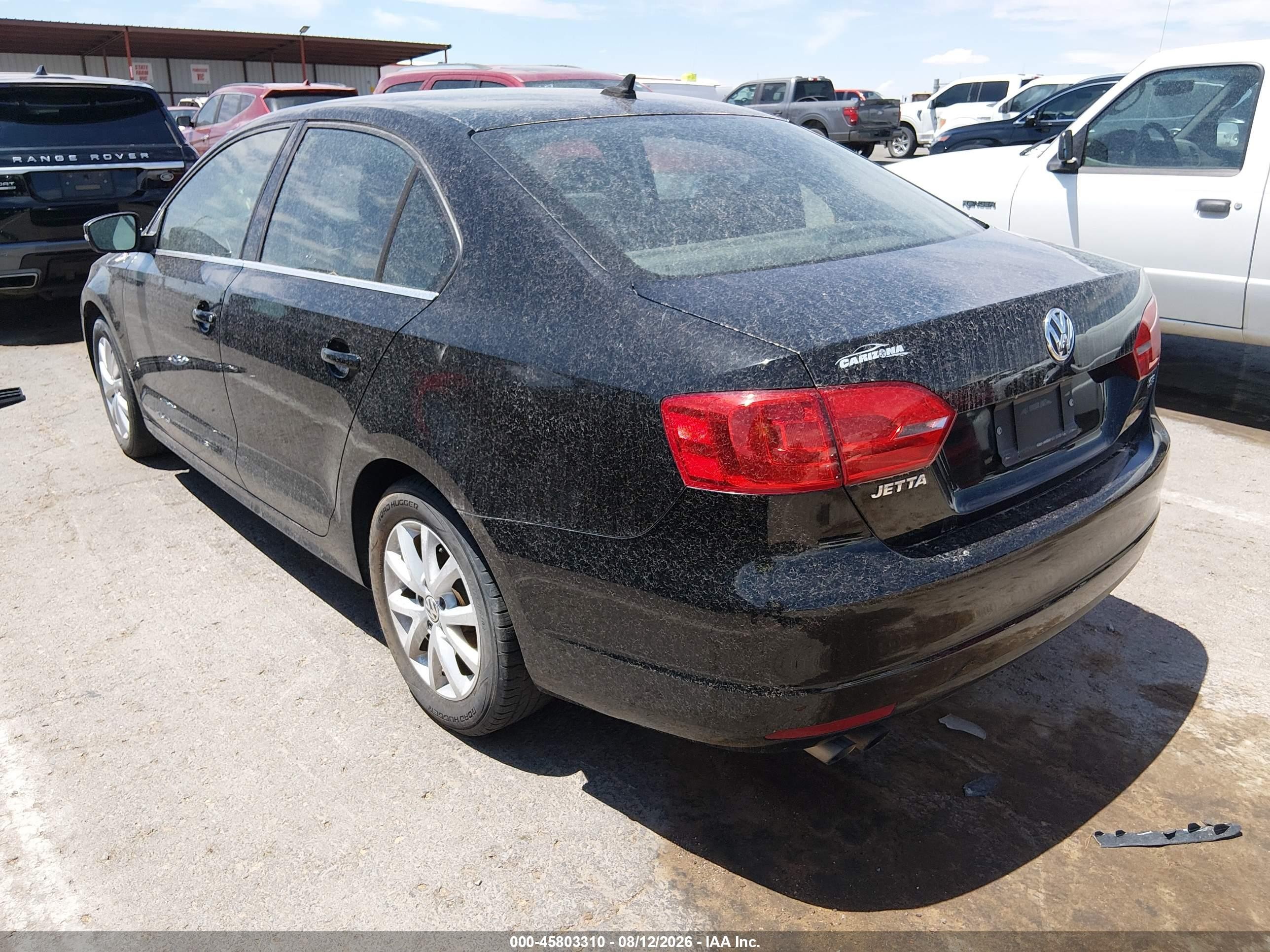 2014 Volkswagen Jetta 1.8t Se Black vin: 3VWD17AJ0EM421233