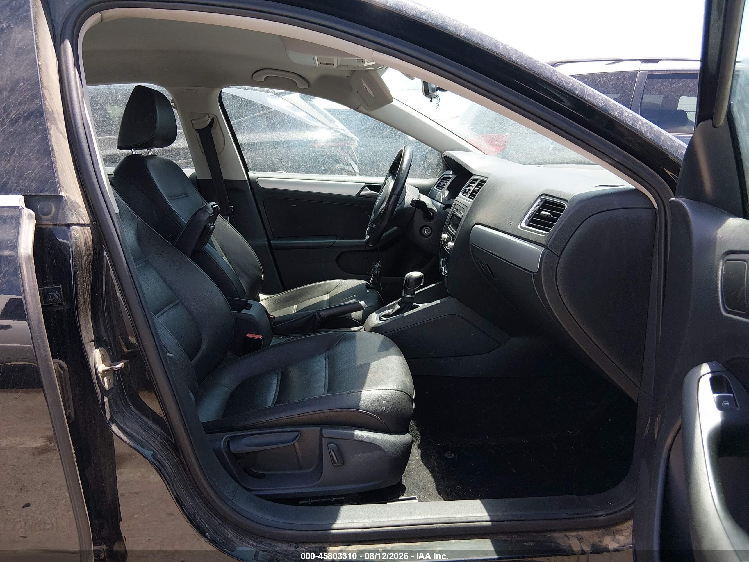 2014 Volkswagen Jetta 1.8t Se Black vin: 3VWD17AJ0EM421233