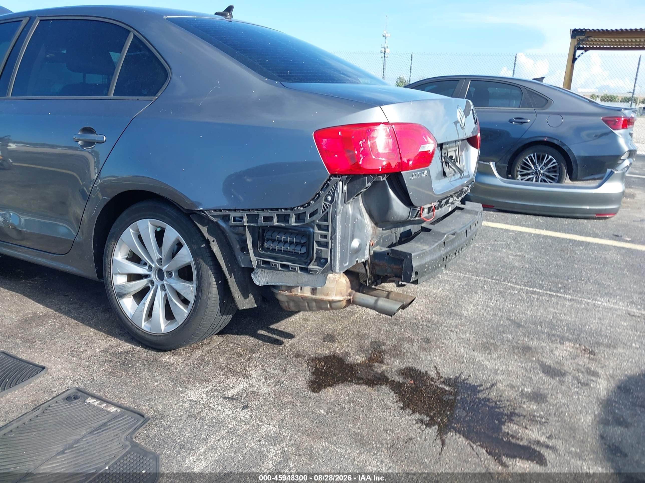 2014 Volkswagen Jetta 1.8t Se Gray vin: 3VWD17AJ0EM428523
