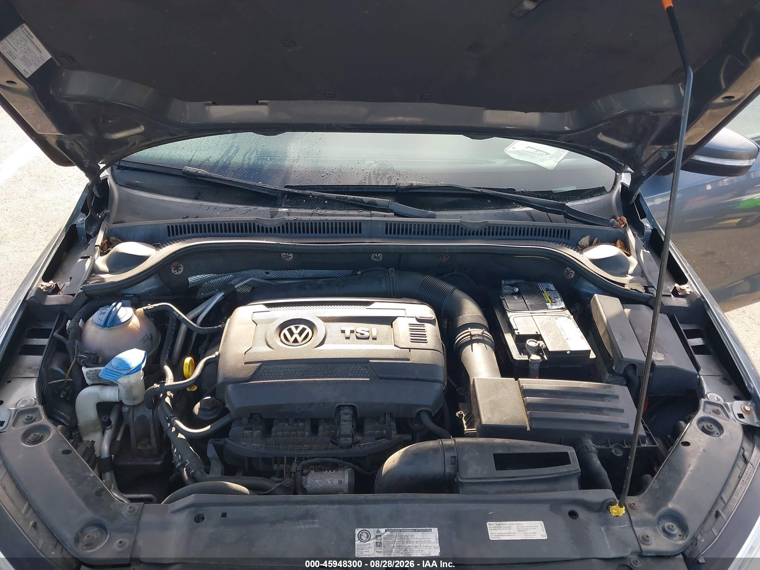 2014 Volkswagen Jetta 1.8t Se Gray vin: 3VWD17AJ0EM428523