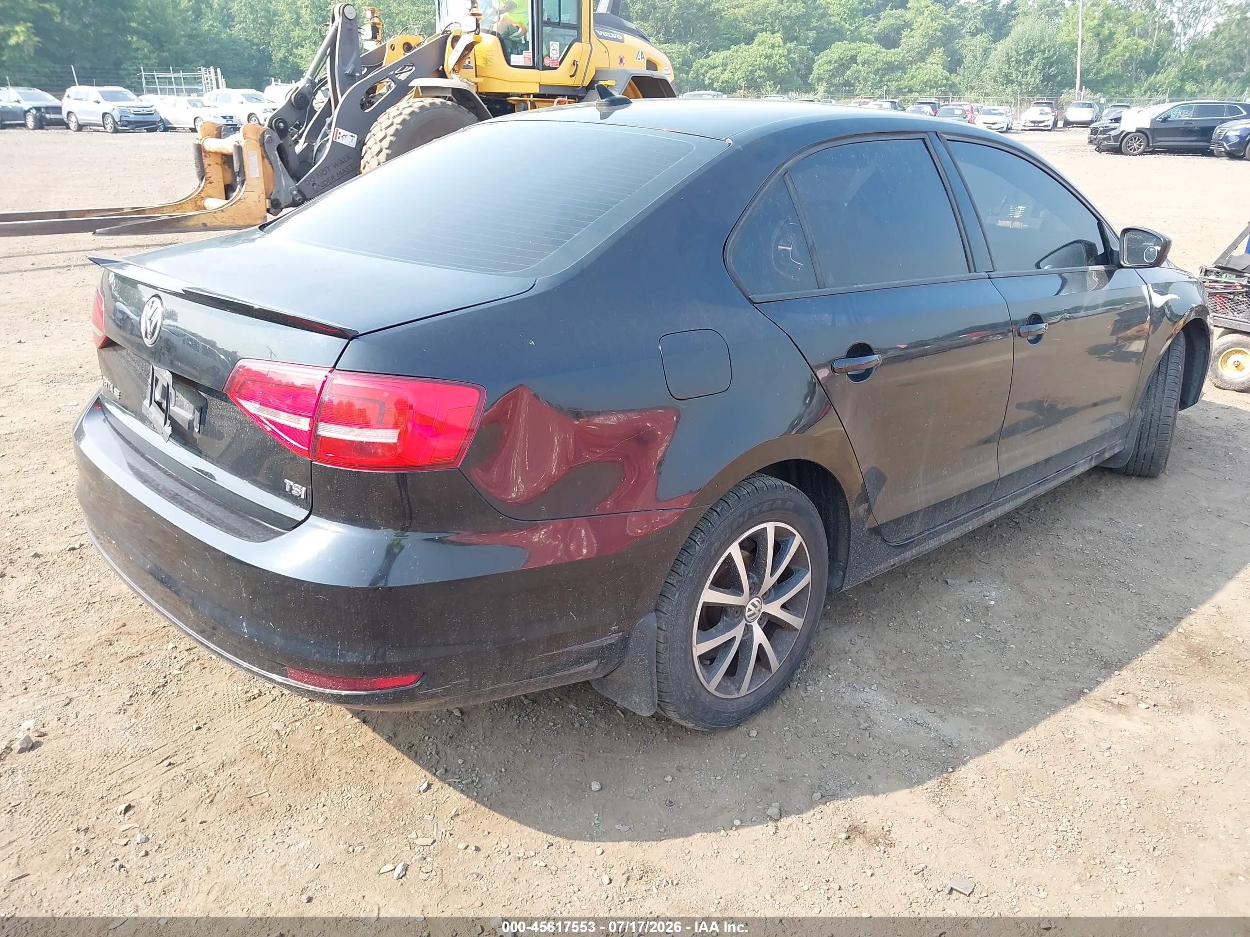 2015 Volkswagen Jetta 1.8t Se Black vin: 3VWD17AJ0FM203469
