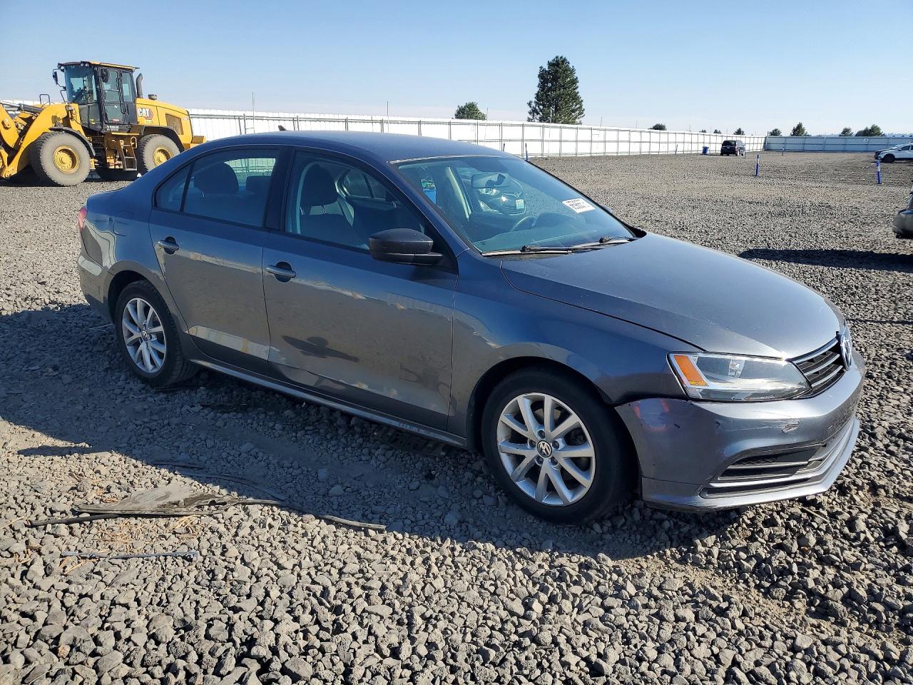 2015 Volkswagen Jetta Se Gray vin: 3VWD17AJ0FM208994