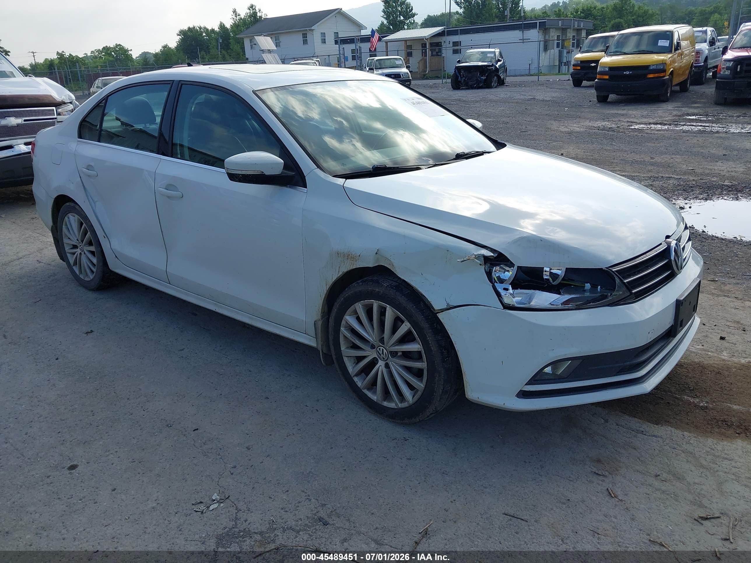 2015 Volkswagen Jetta 1.8t Se Белый vin: 3VWD17AJ0FM214276