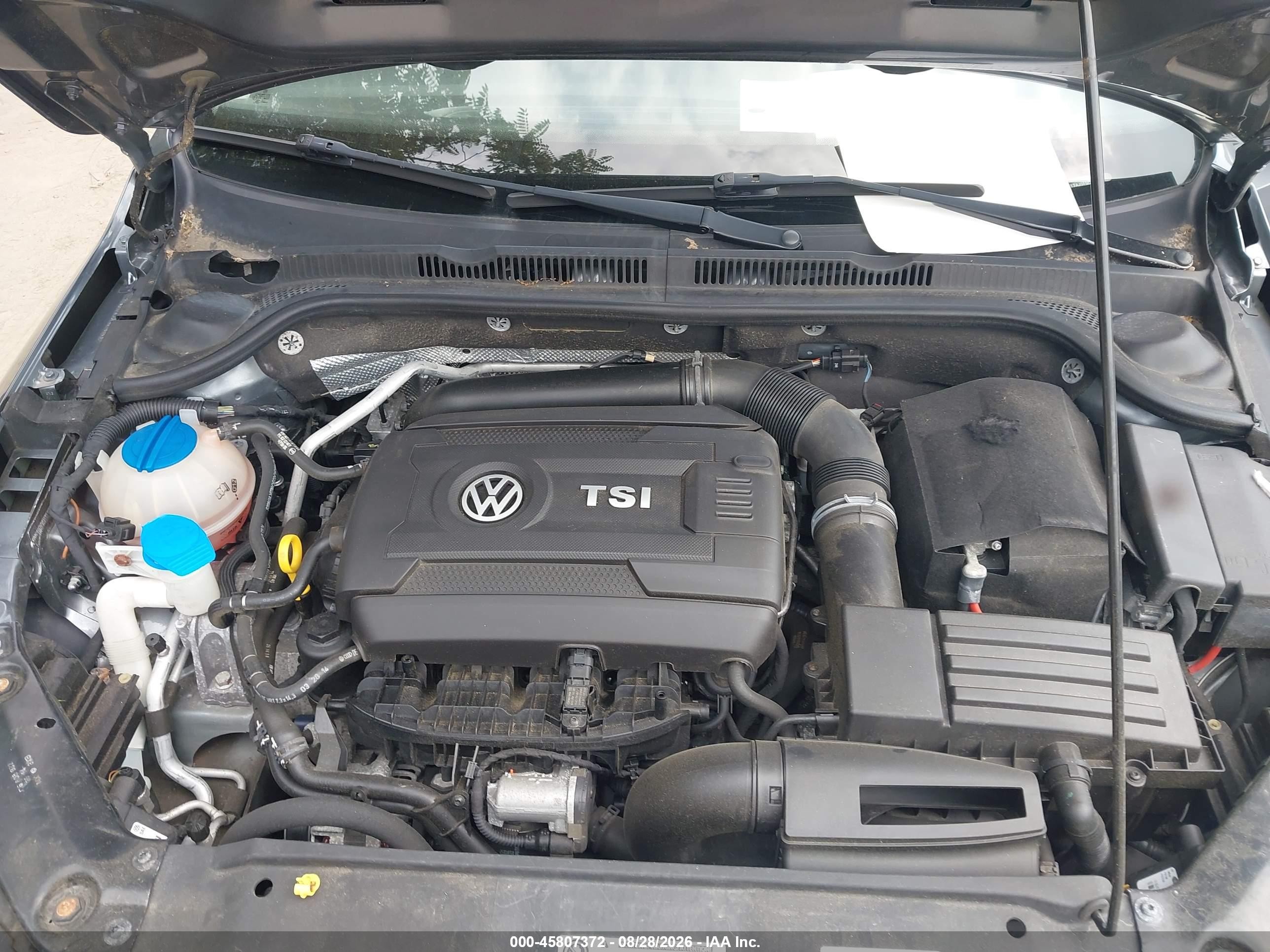 2015 Volkswagen Jetta 1.8t Se Gray vin: 3VWD17AJ0FM218943