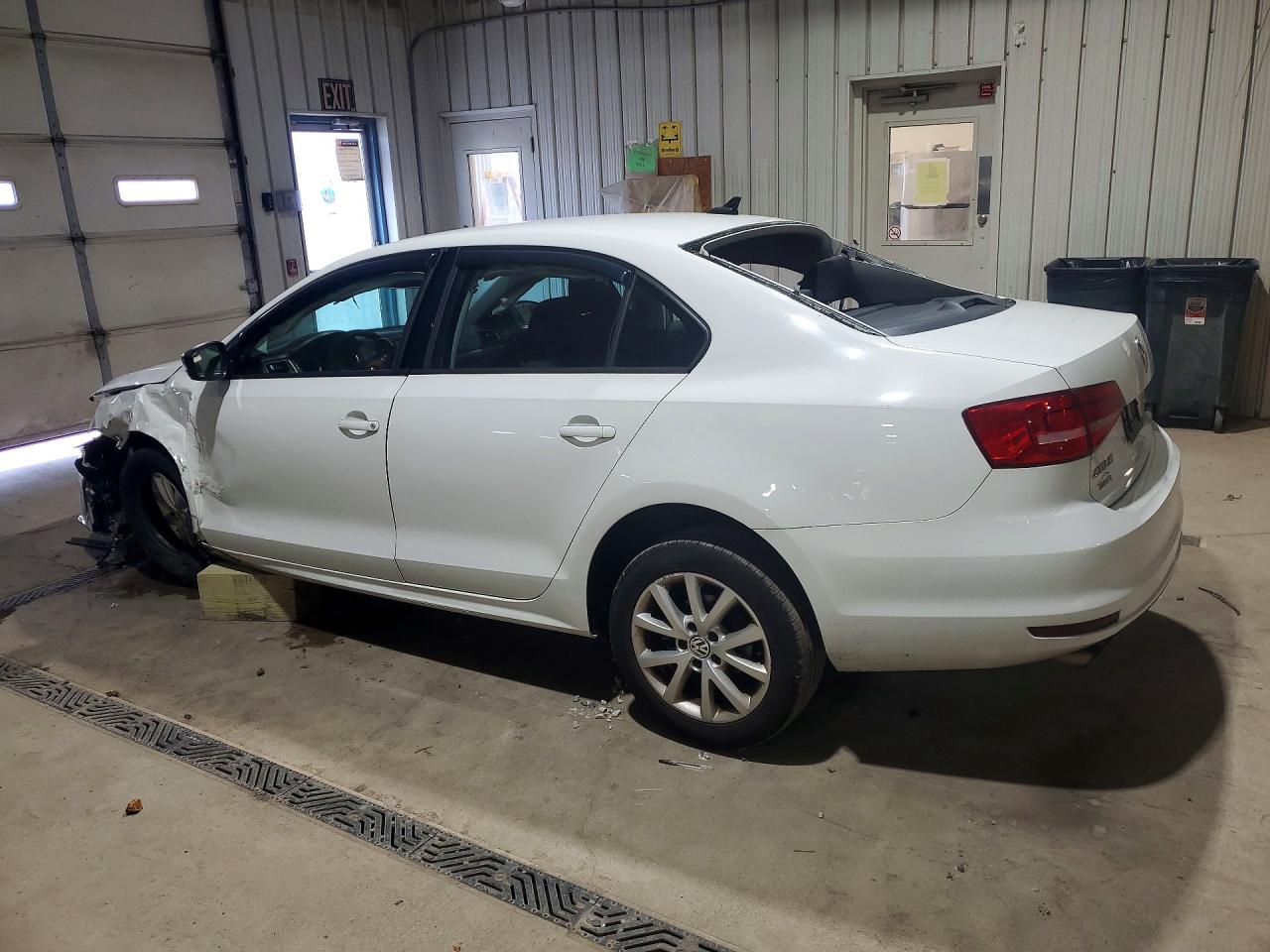 2015 Volkswagen Jetta Se White vin: 3VWD17AJ0FM239341